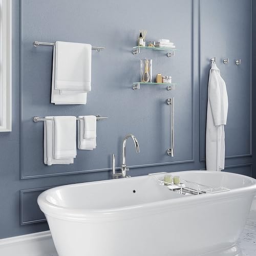 Miniatura 3 de Gatco 1418C - Organizador moderno para bañera, cromado, 28-37 pulgadas