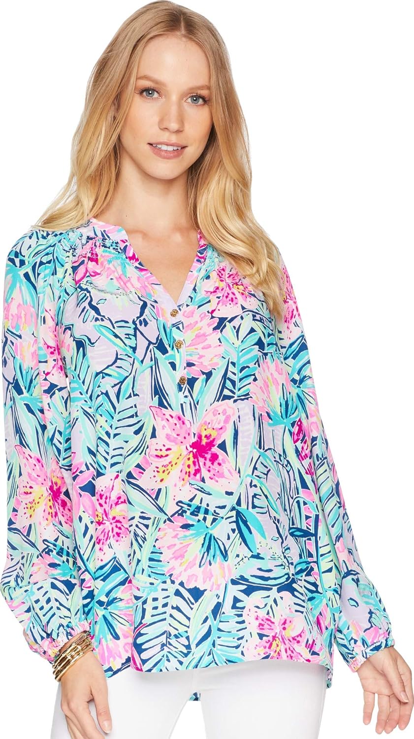 Amazon | Lilly Pulitzer レディース エルサトップ, Limoncelo