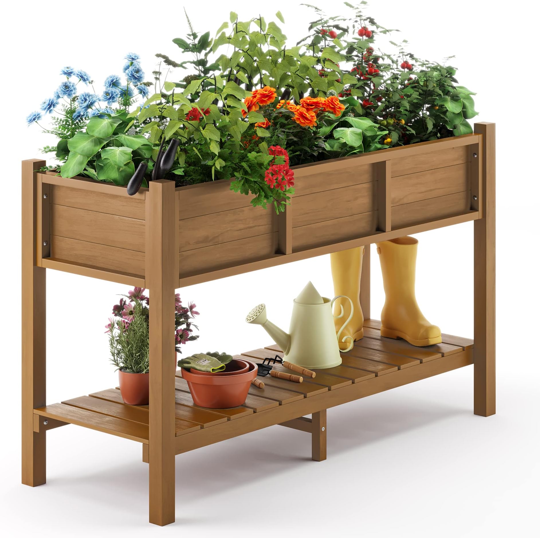 Giantex HIPS Raised Garden Bed, Elevated Planter Box w/Legs