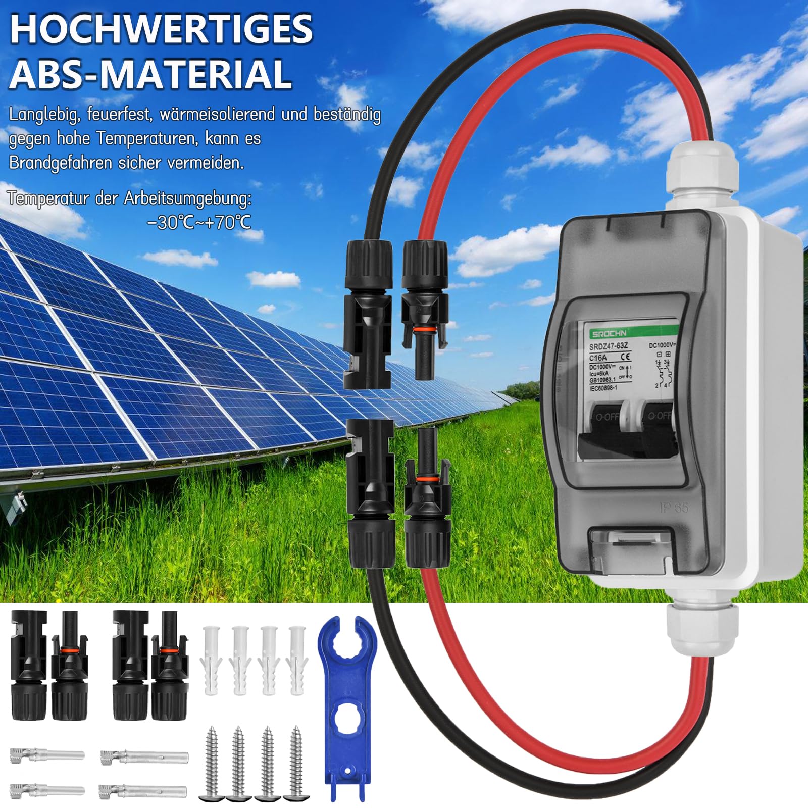 PV Verdeler SEP - omvormerbeveiliging: B16 aardlek automaat 300mA PV Verdeler SEP - omvormerbeveiliging: B16 aardlek automaat 300mA