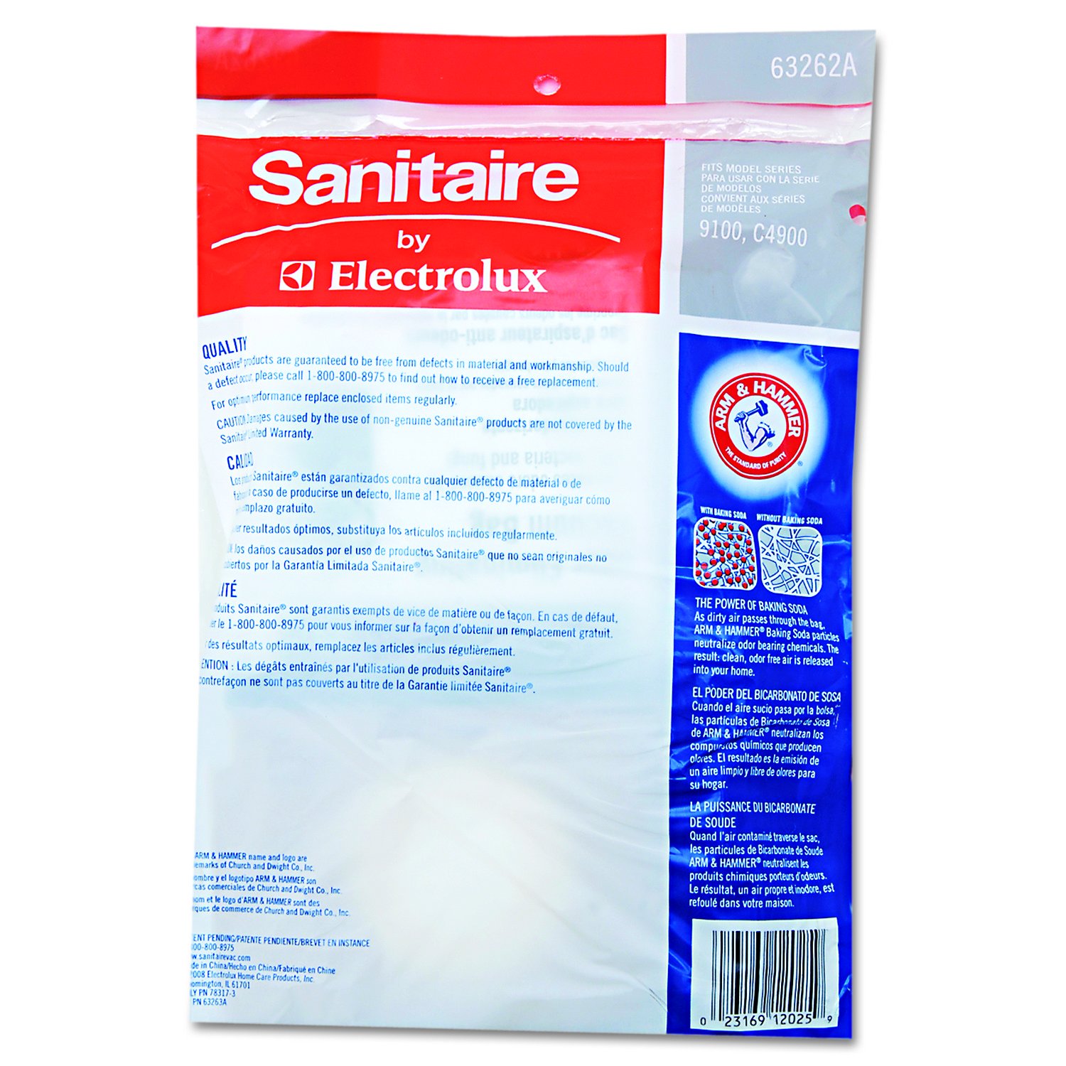 Eureka 63262B10CT SD Premium Allergen Vacuum Bags for SC9100 Series, 10 packs of 5 (Case of 50)