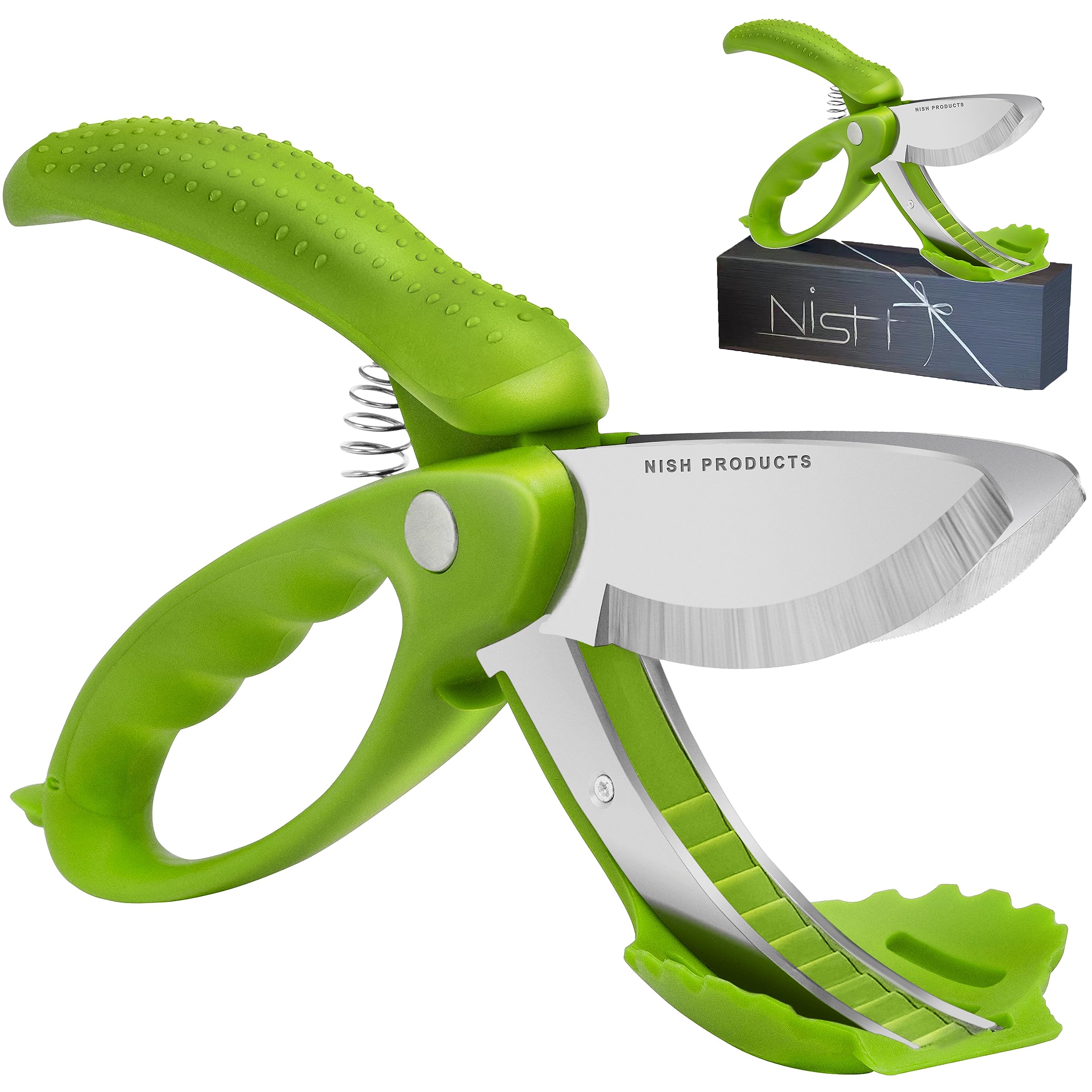 Upgraded Salad Scissor Salad Choppers Tossing and Chopping Heavy Duty Kitchen Salad Scissors Multifunction Double Blade Salad Cutting Tong Scissor Double Blade
