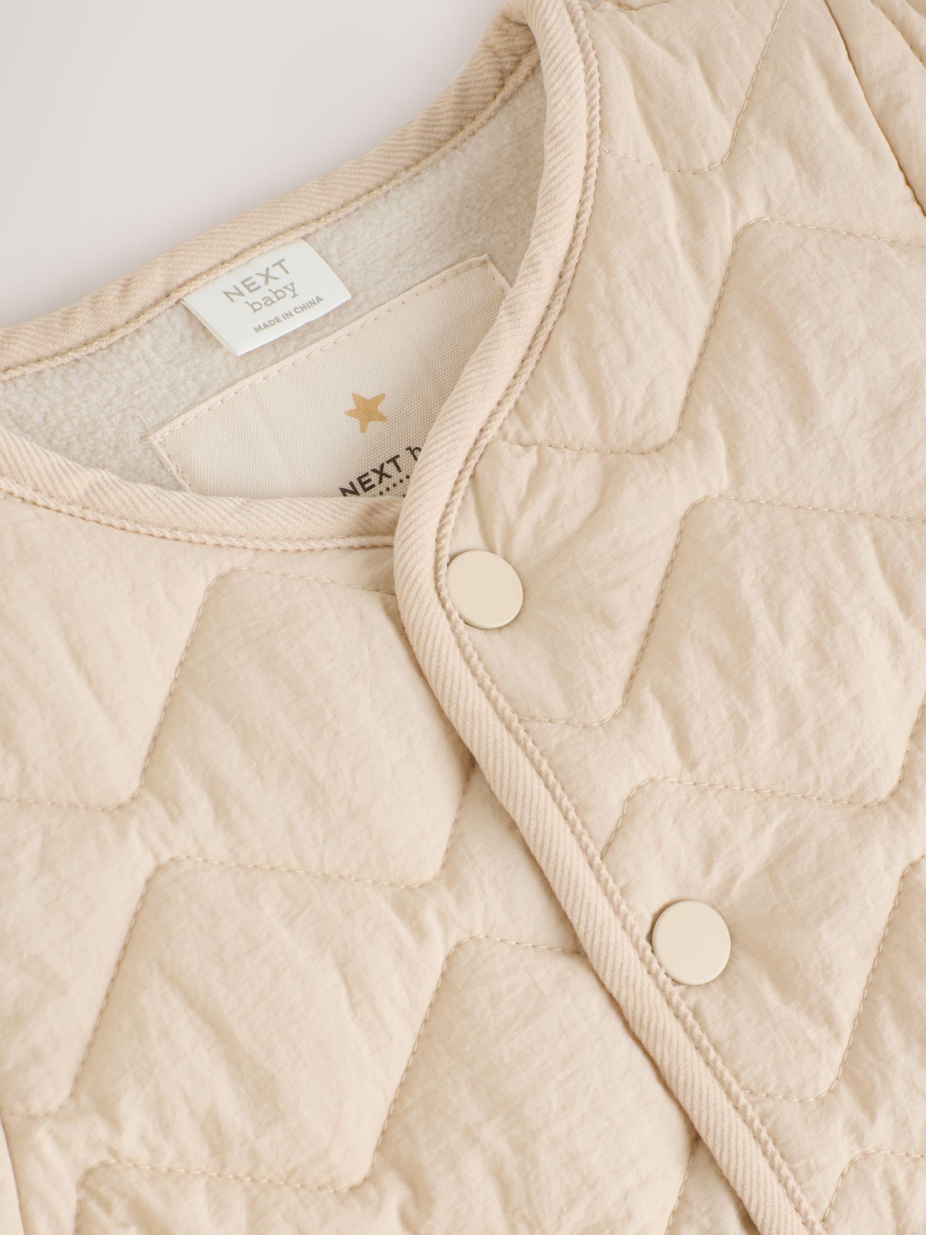 NEXT Unisex Bambino Giacca trapuntata per neonati con bottoni a pressione