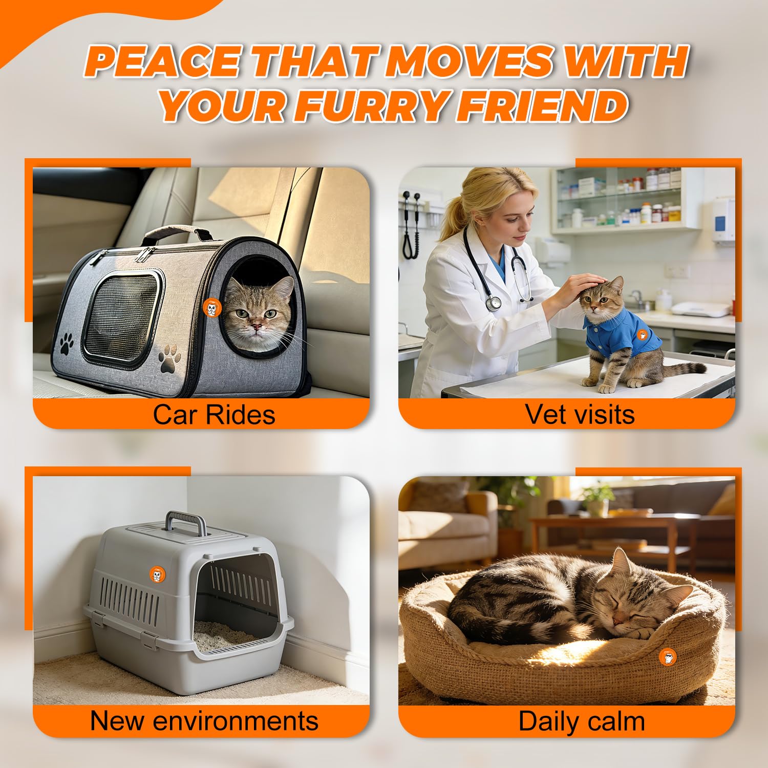 PAW PLANET Cerotti calmanti ai feromoni per gatti per promuovere il rilassamento, l'armonia e il legame tra più gatti, uso domestico quotidiano e non necessita di plug-in, ideale per viaggi e supporto
