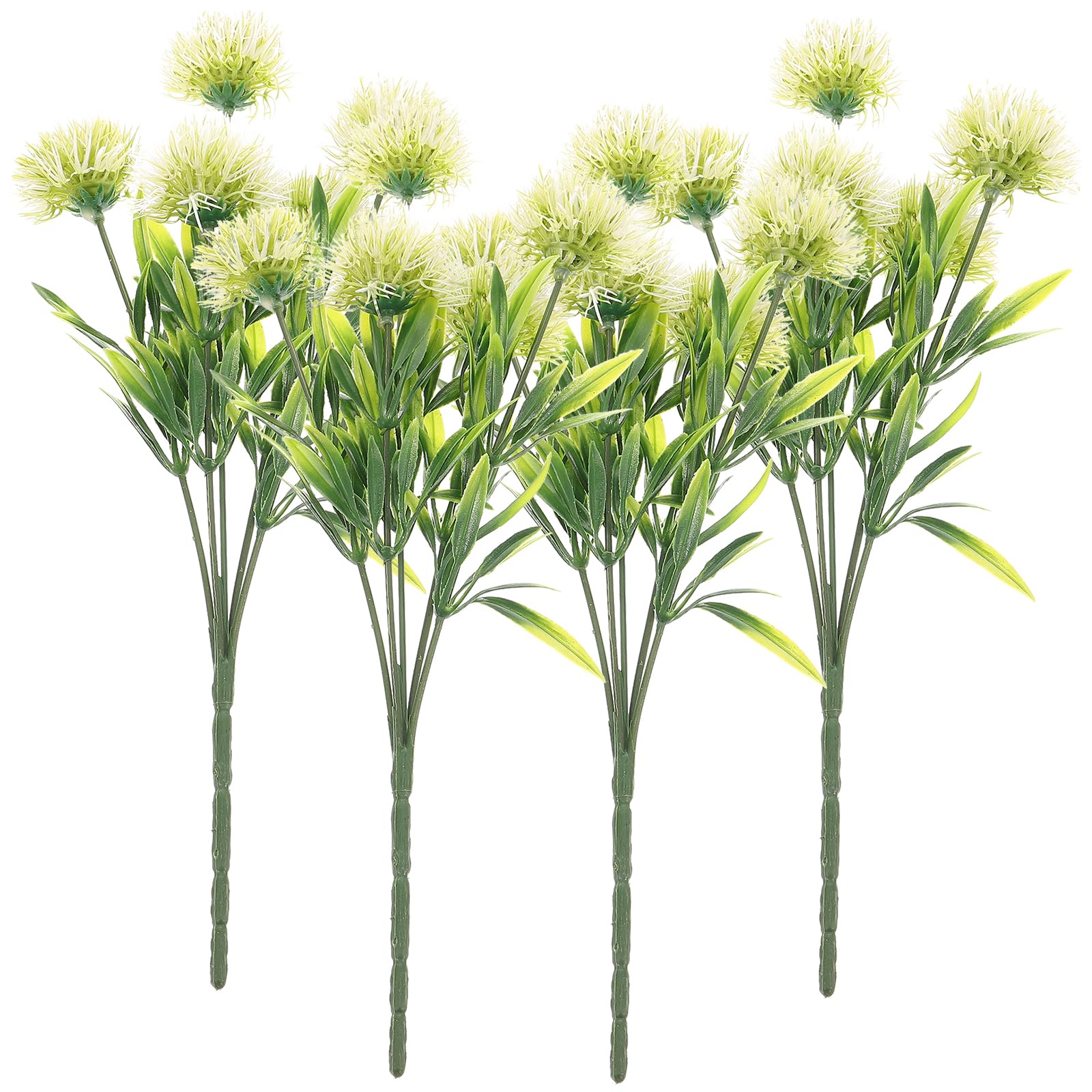 Fleurs en plastique blanc sans entretien pour remplacer les végétaux qui fanent à la maison