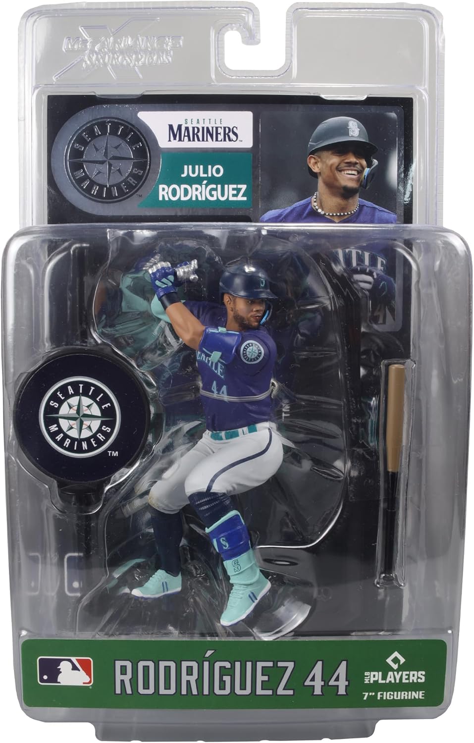 McFarlane Julio Rodriguez (Seattle Mariners) MLB 7"" Figure SportsPicks, OS
