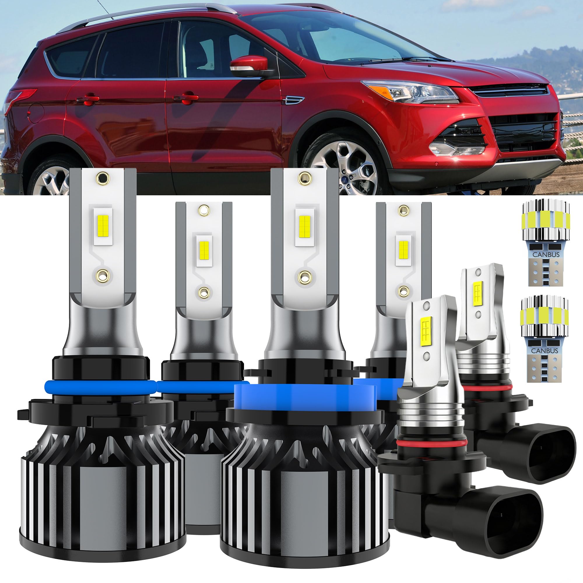 Photo 1 of AYOTZIH 8-Pack LED Fog Light Kit for Ford Escape (2013-2016)