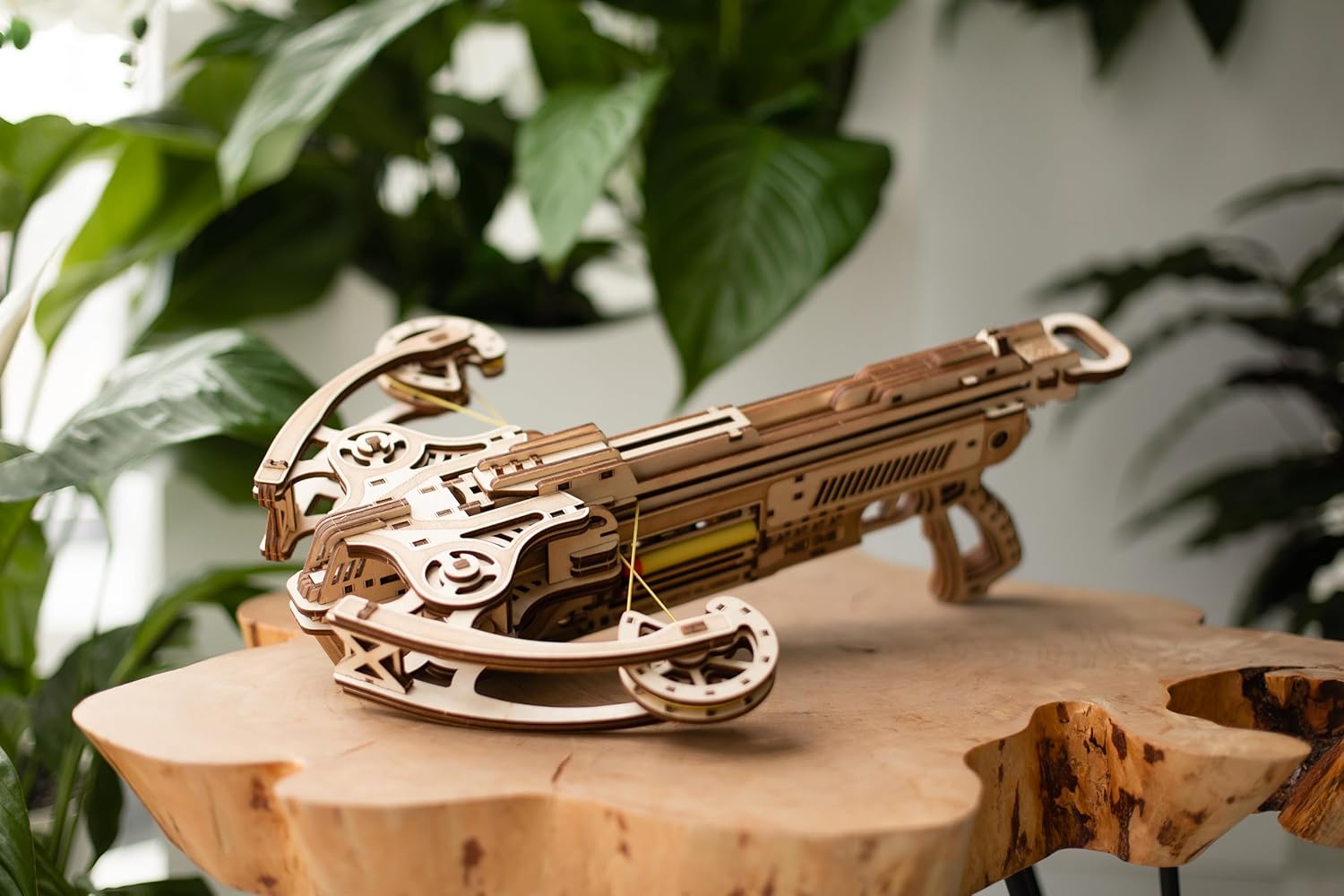 Wood Trick Bullet Boltcaster Crossbow 3D Wooden Puzzles for Adults to Build - Shoots up to 32 ft - Wooden Models Engineering DIY Project Mechanical 3D Puzzles Model Kits for Adults