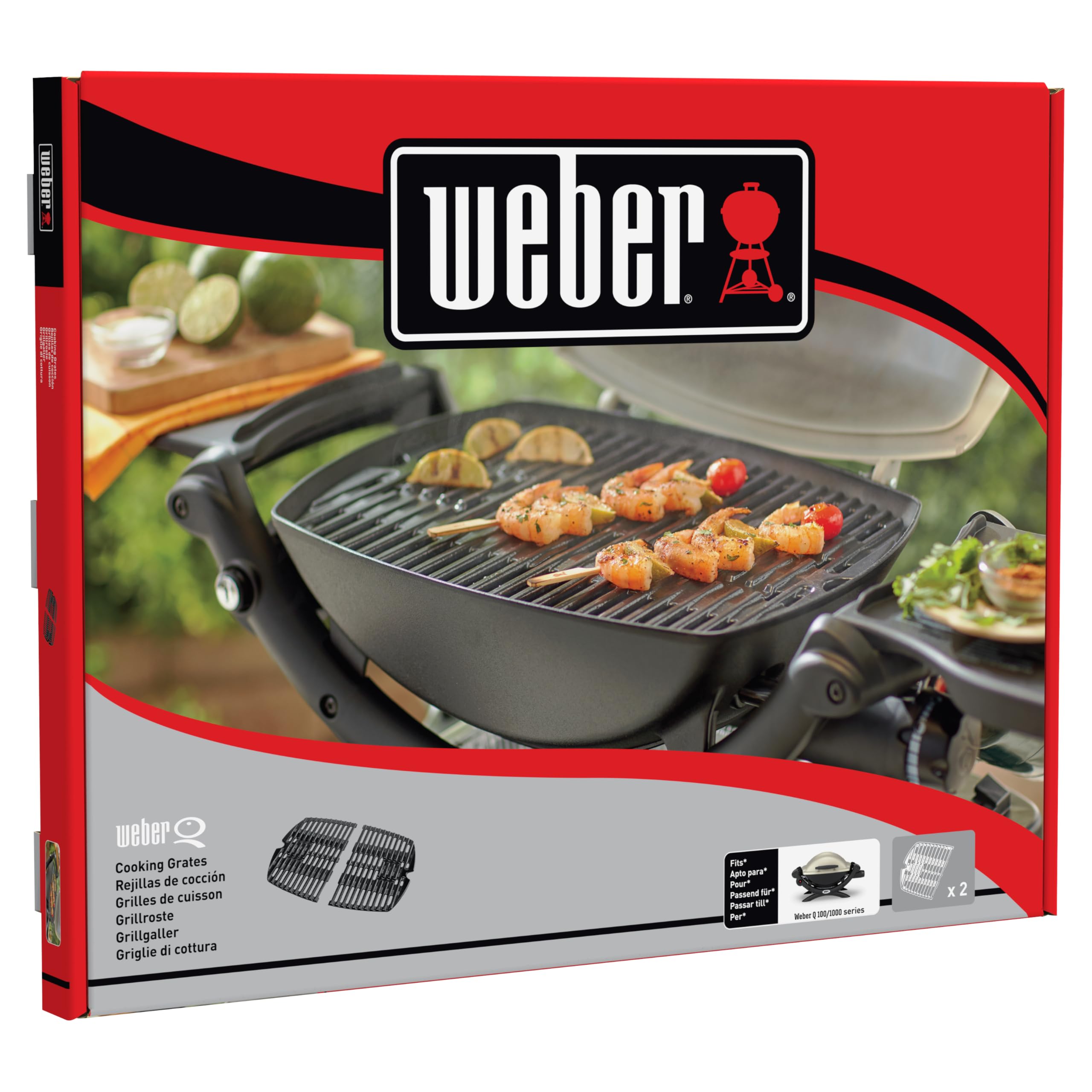 Weber Grilles de Cuisson, compatibles avec la série Q 100/1000 (7644)