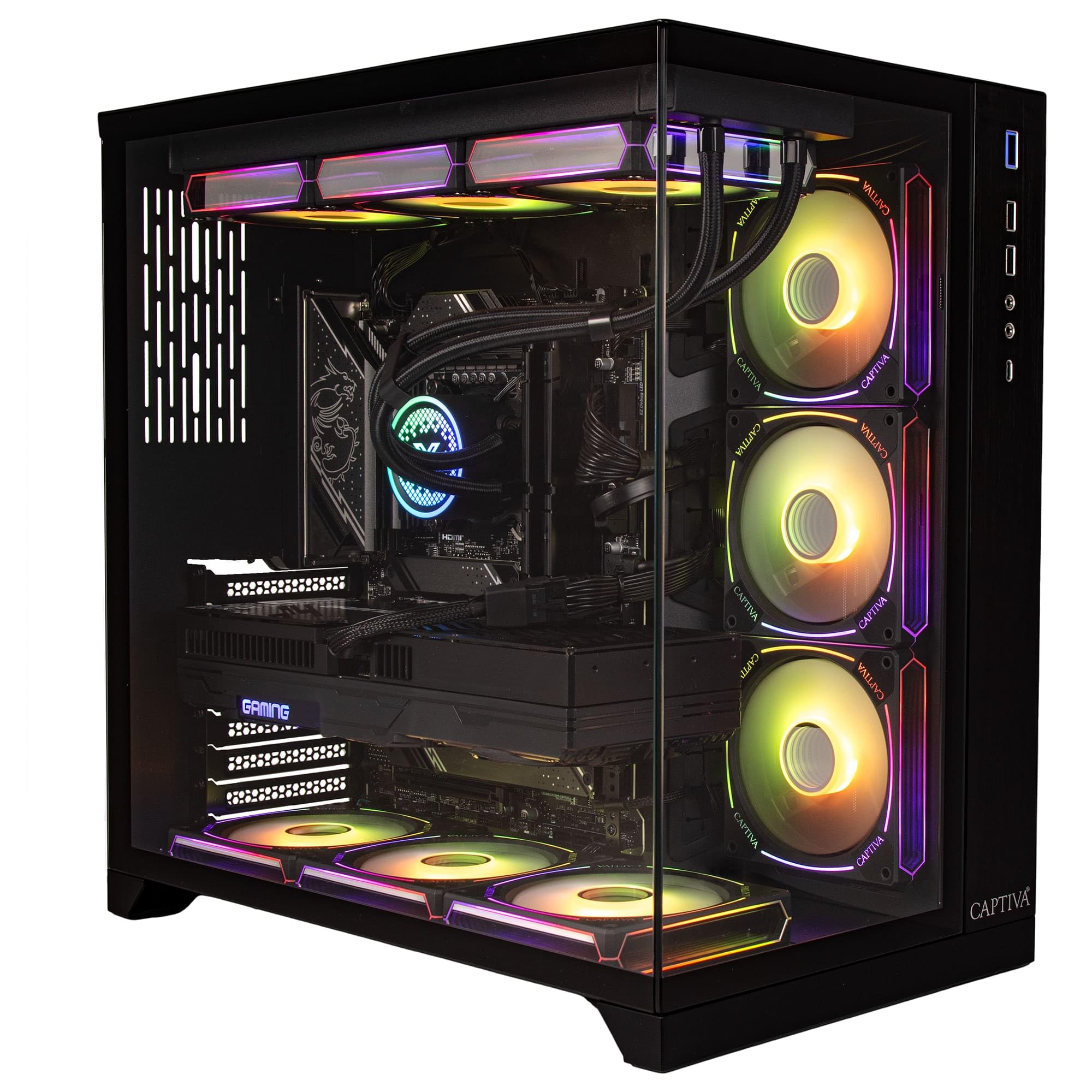 Captiva PC Highend Gaming I89-020 | Intel Core i9 14900KF | 64GB DDR5 RAM | NVIDIA GeForce RTX 5080 16GB | 2 TB SSD | Windows 11 Home