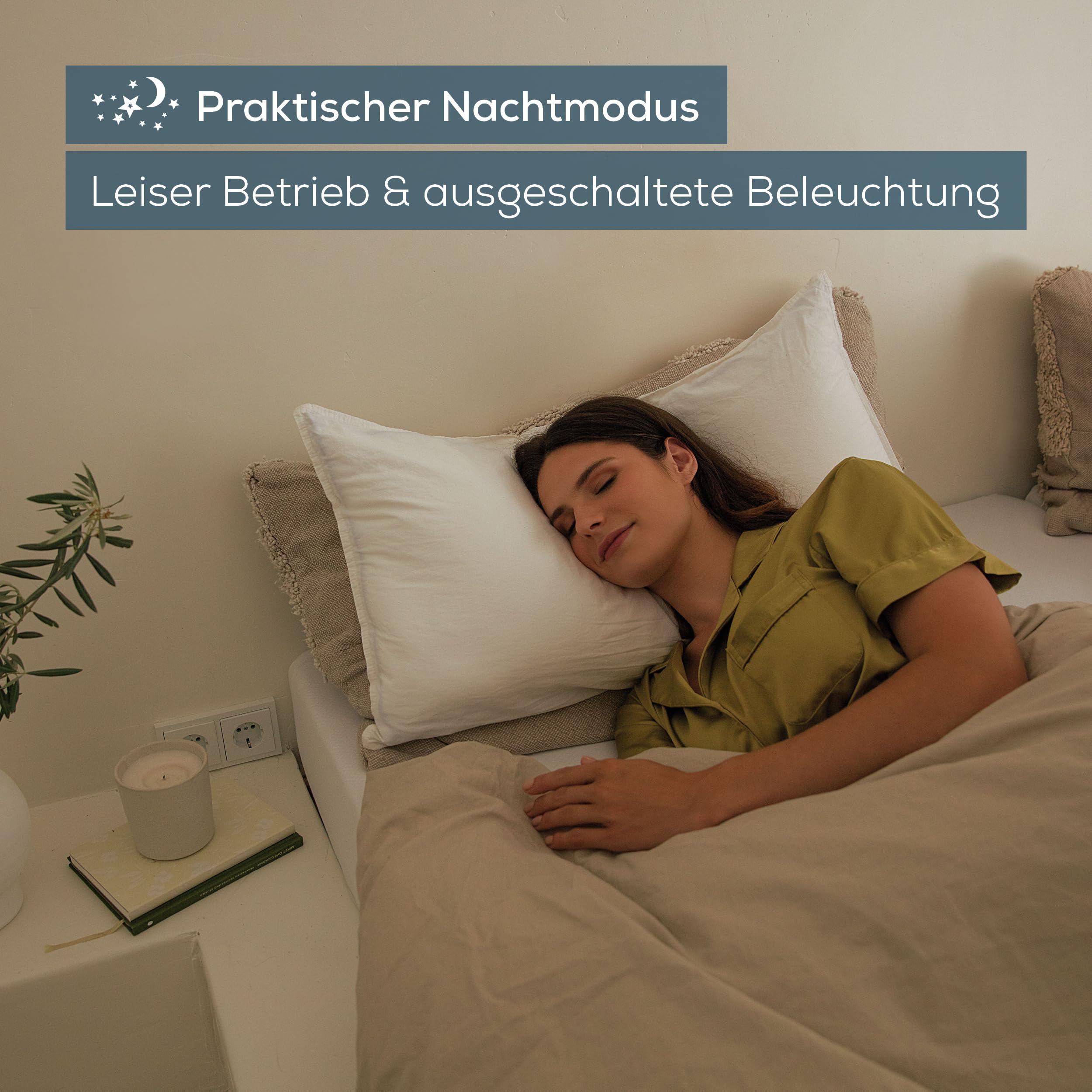 Beurer LB 37 Luftbefeuchter mit Ultraschall-Zerstäubung, Aroma Diffuser, 2L Tank, bis 20 m², toffee