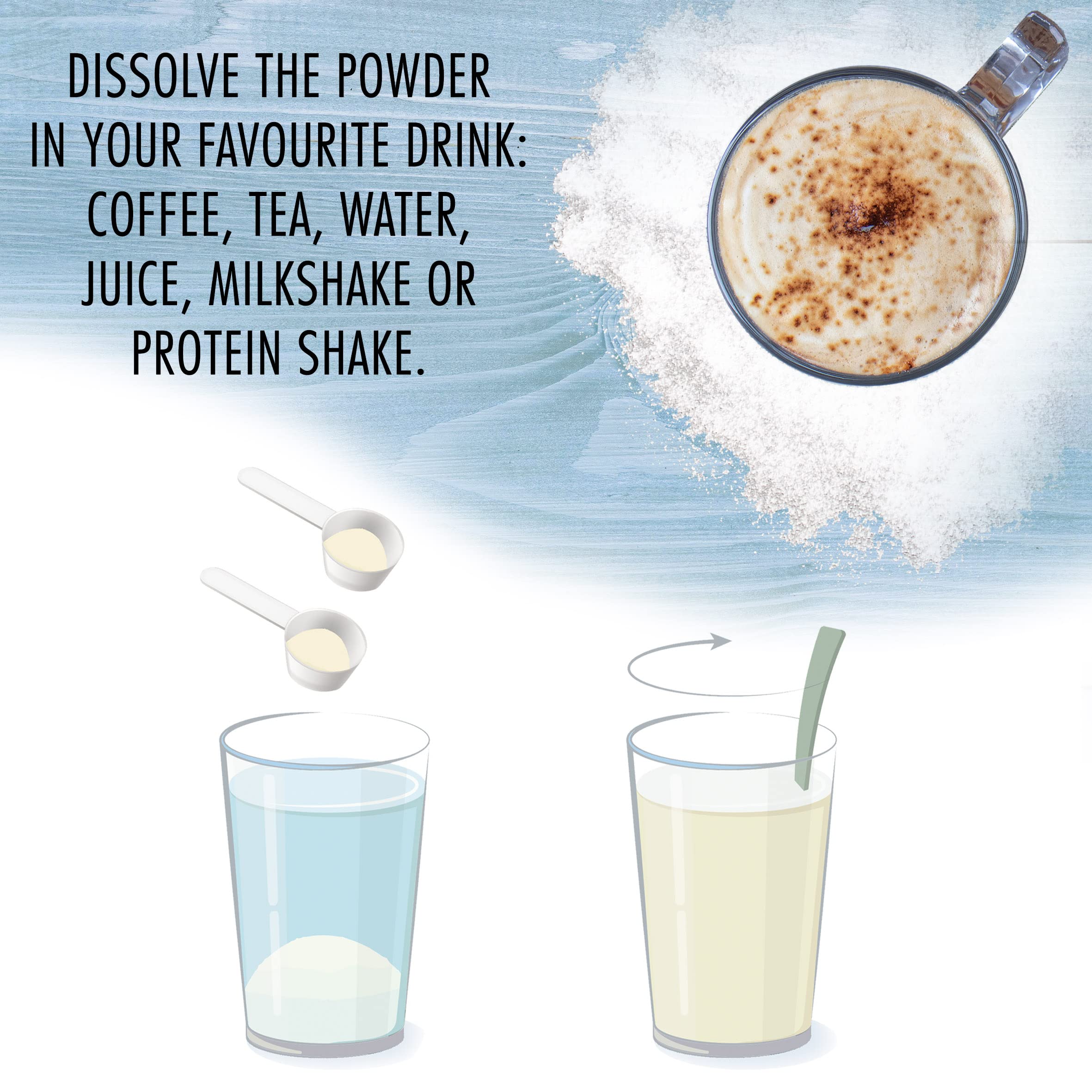 Poudre de collagène Line@diet 600g | Peptides de collagène hydrolysés | Très soluble et non aromatisé (600g)