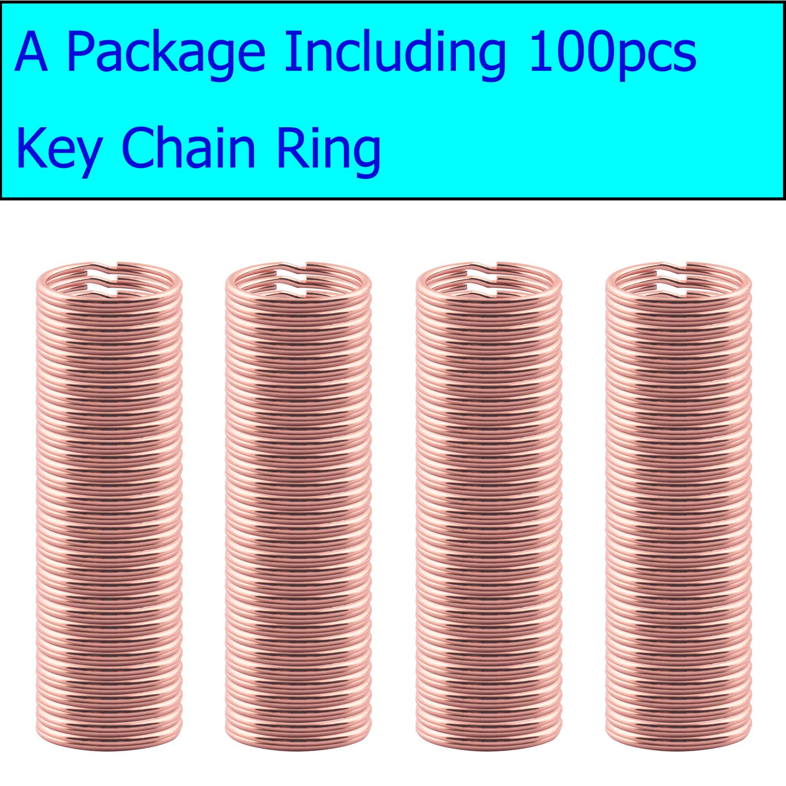 Runde geteilte Schlüsselringe-Metall-Schlüsselanhänger-Ringe DIY Ornament Handwerk Schlüsselanhänger Biegering Stecker Schmuck Charm Verschluss Anhänger