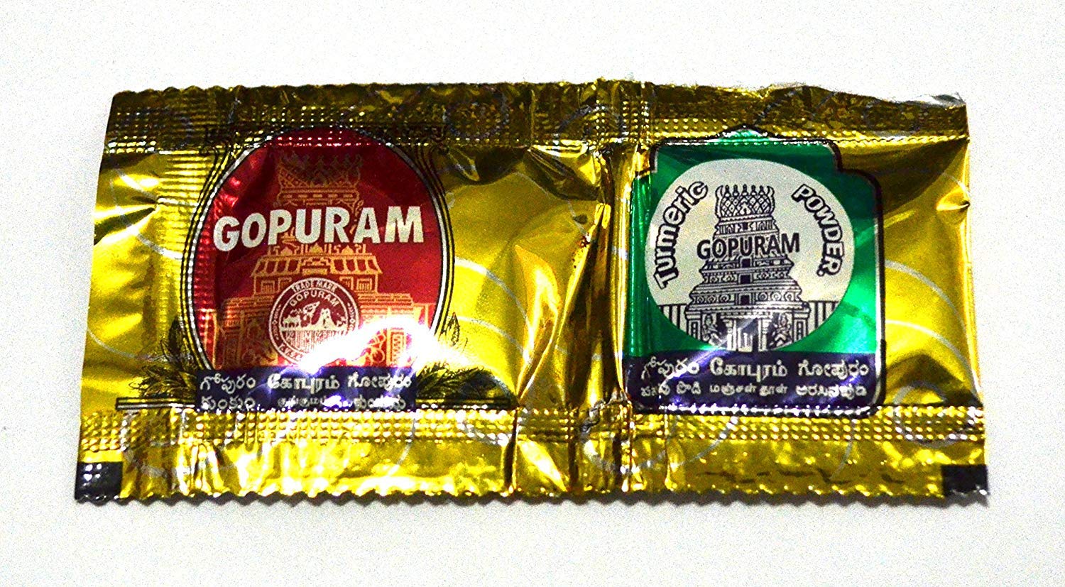 Gopuram Haldi & Kumkum Thamboolam Pack (50 Kumkum + 50 Turmeric) (5 Pack)