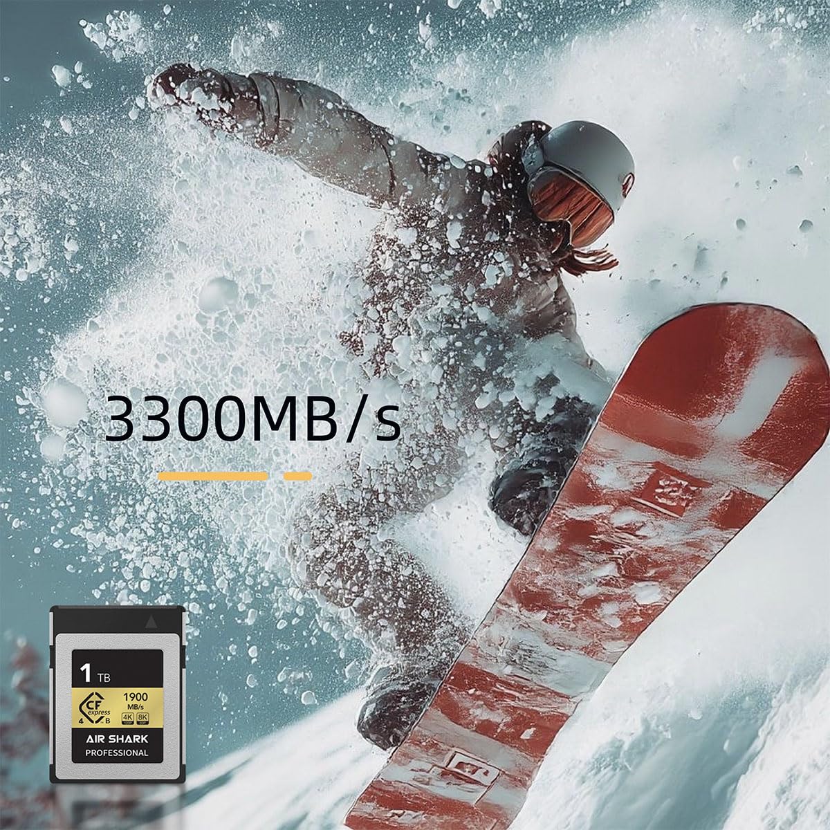 Profesjonalna karta pamięci CFexpress typu B o wysokiej prędkości, 512 GB, prędkość 1750 MB/s, kompatybilna z nagrywaniem wideo 4K/8K, odpowiednia dla Nikon, Canon, Fuji (512, GB)