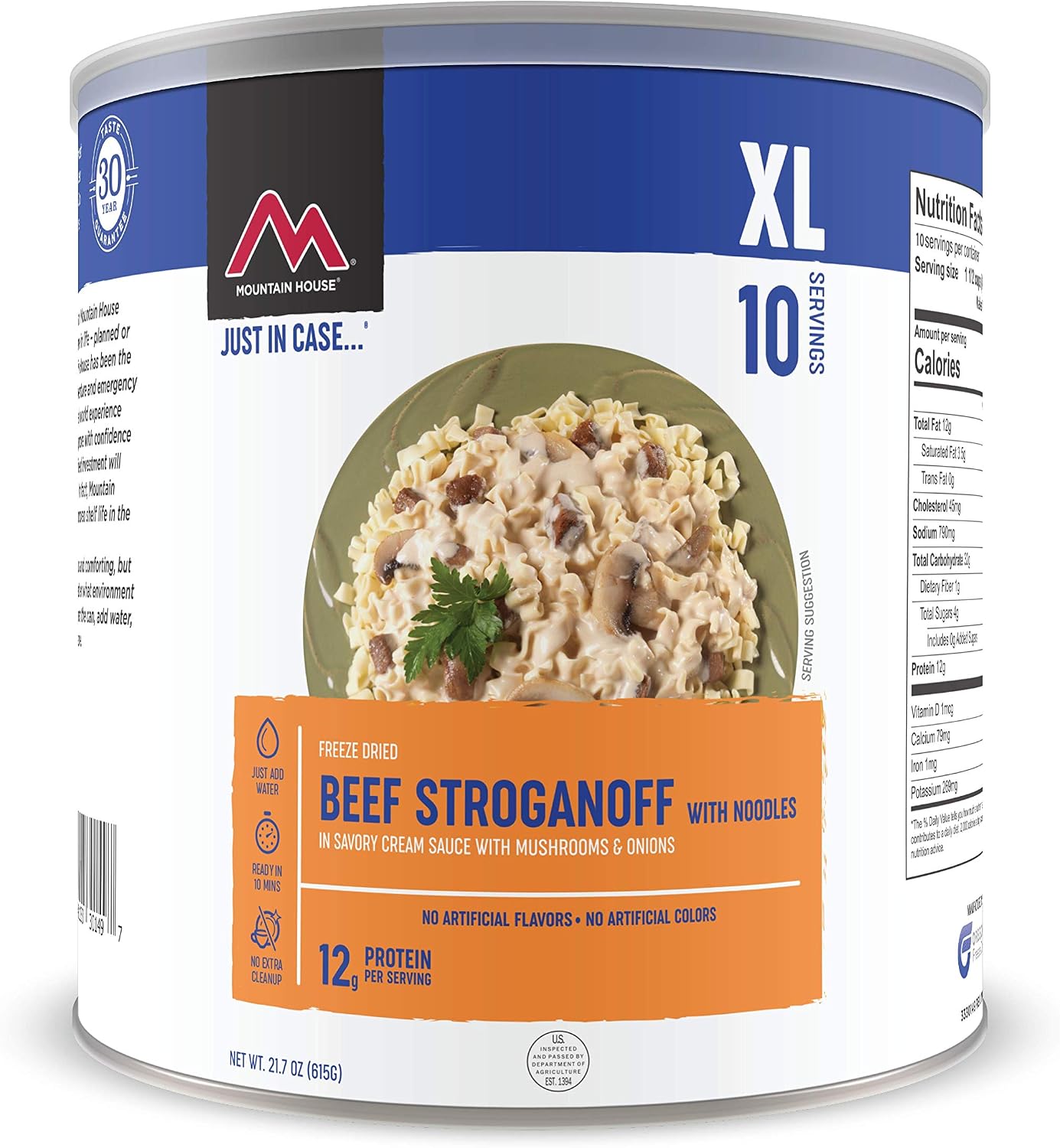 Mountain House Beef Stroganoff with Noodles | Freeze Dried Survival & Emergency Food | #10 Can