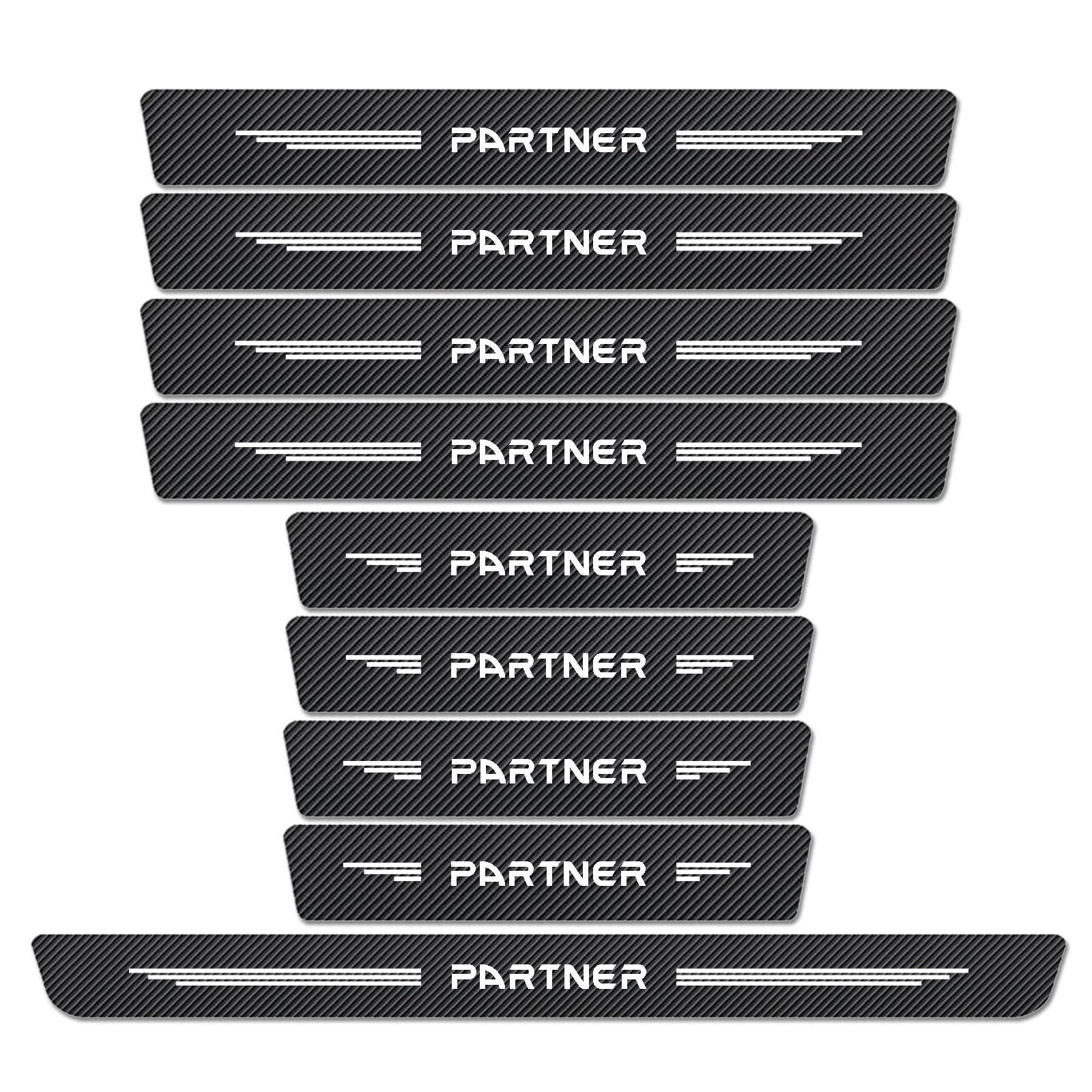 WXH97F 9PCS Car Door Sill Protector for Peugeot partner