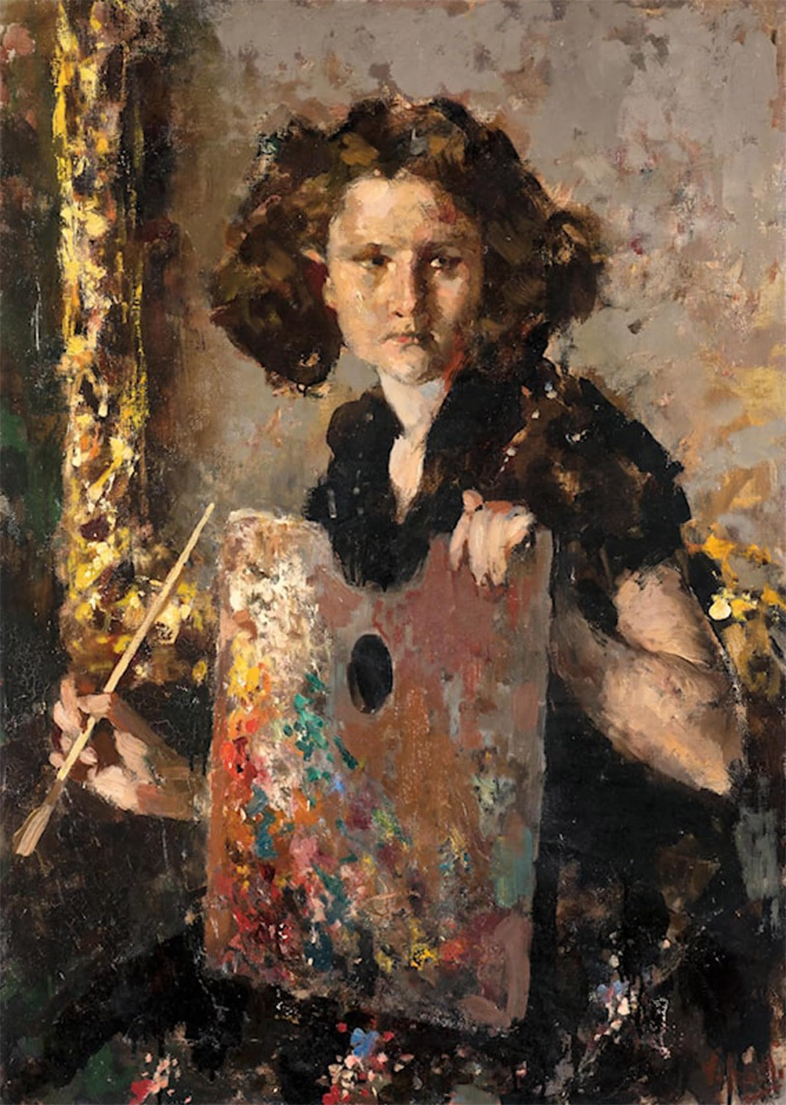 Artxlxxbn No Frame Famous Prints Artwork Pictures Poster Painting Art The Young Painter By Vincenzo Irolli Artwork Landscape Pictures For Home Decor 60X90cm