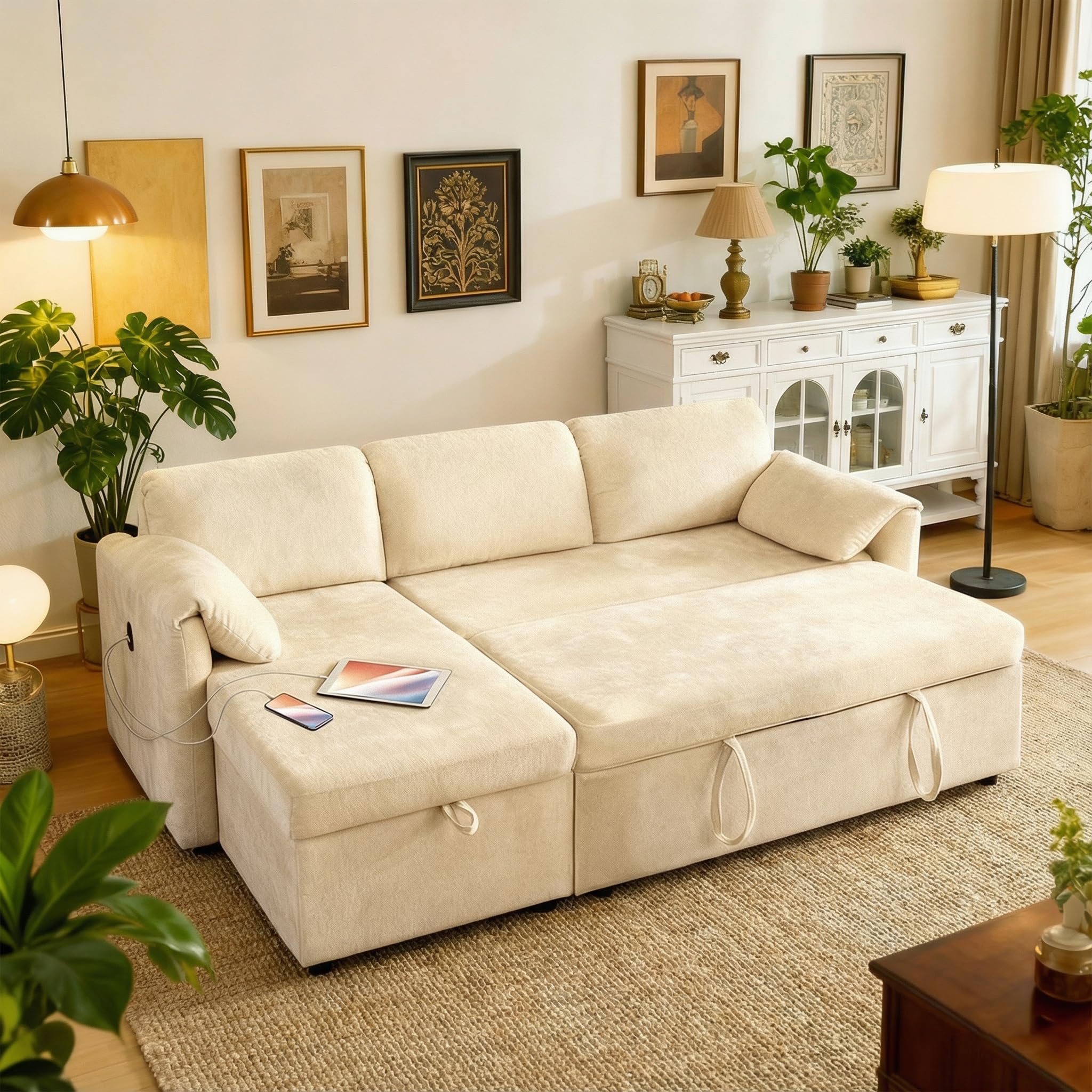 Tbfit 83 Cloud Couch Sleeper Sofa