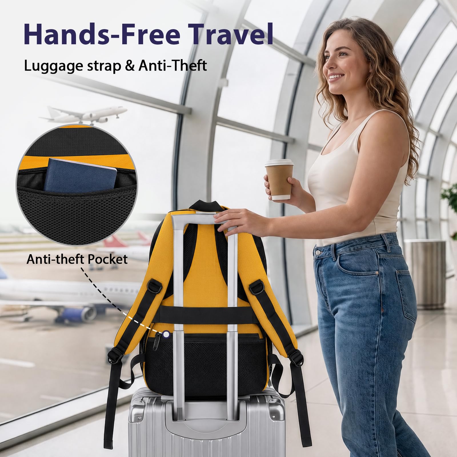 MATEIN Travel Laptop Backpack, 17 Inch TSA Approved Carry On Work Bag — Amazon image 6