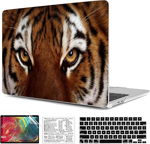Miniatura 1 de Funda compatible con MacBook Air de 15 pulgadas, versión 2023, chip A2941 M2, carcasa de plástico duradero con cubierta para teclado y calcomanía