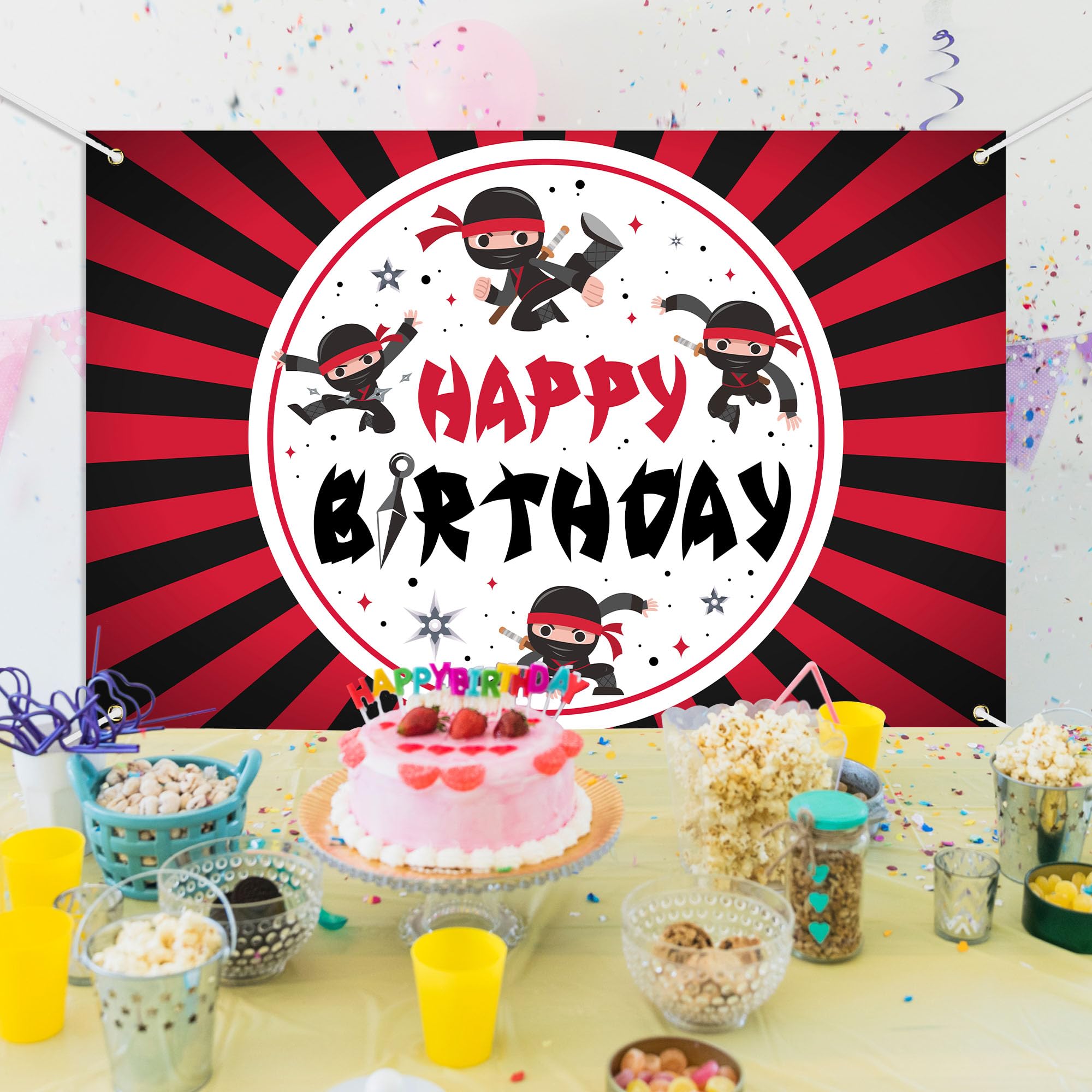 GHIRLANDA PICCOLO ORSO COL. CELESTE CON SCRITTA HAPPY BIRTHDAY 15 CM X 192 M 039938567200