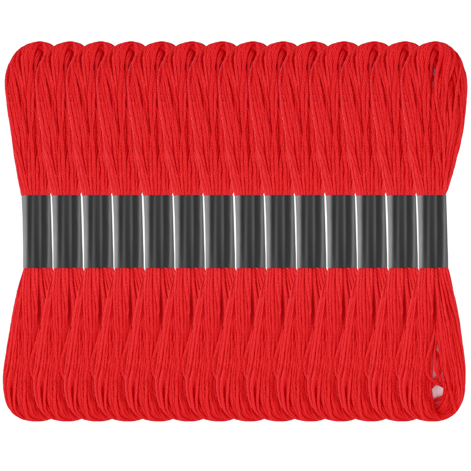 Red Embroidery Floss: 14 Skeins Embroidery Thread Cross Stitch Thread