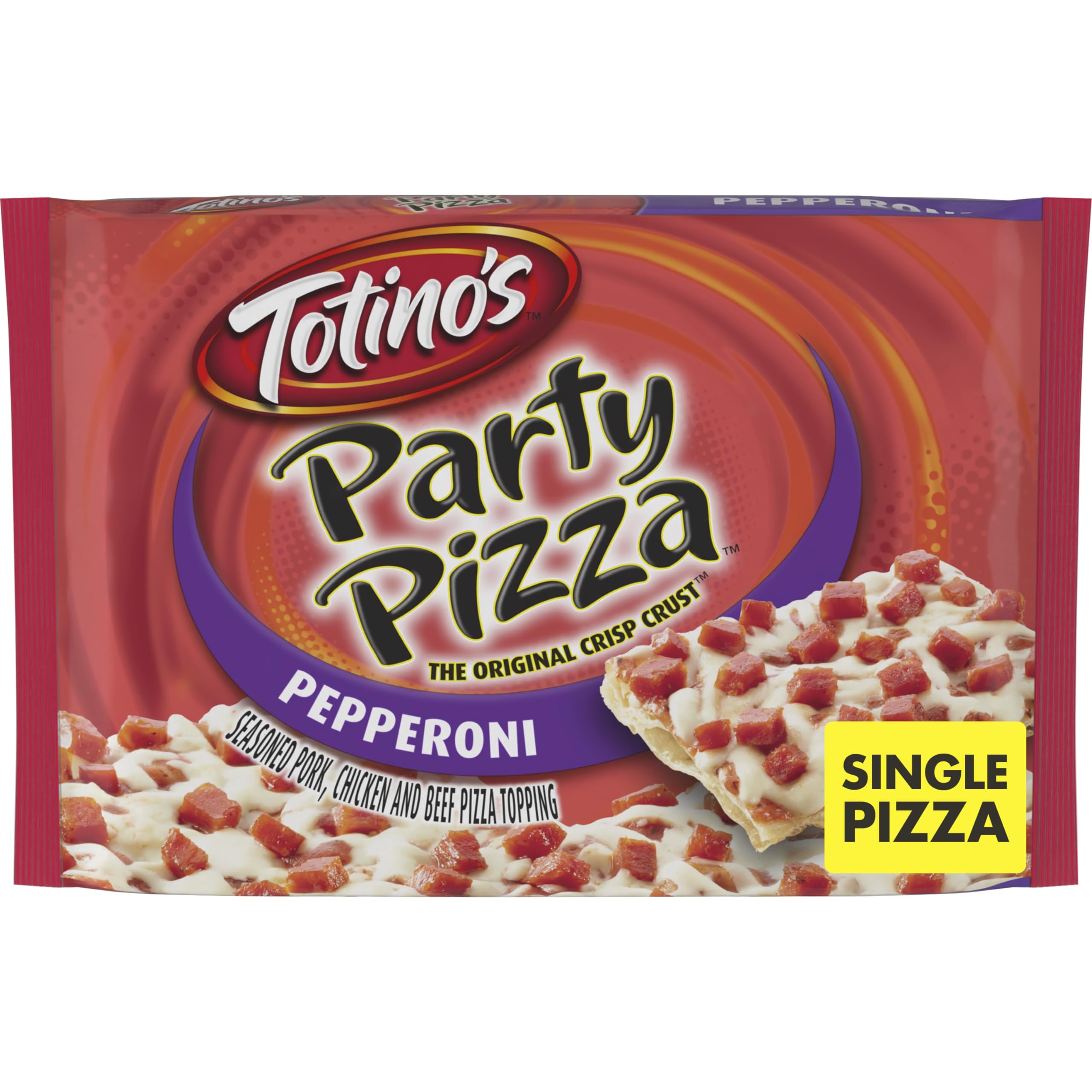 Totinos Party Pizza Pepperoni Frozen Pizza Game Day Football Snacks 10 2 oz