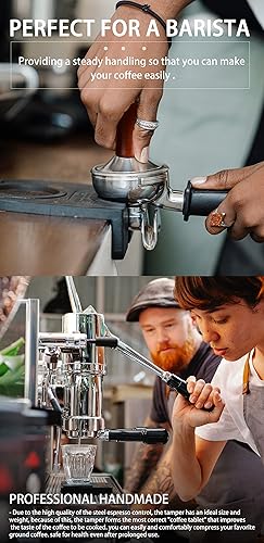 Miniatura 6 de 2.008 in Espresso Tamper Premium Barista Coffee Tamper Coffee Tamper Serie Clásica Acero Inoxidable Espresso Prensa Herramienta de Prensa de Café
