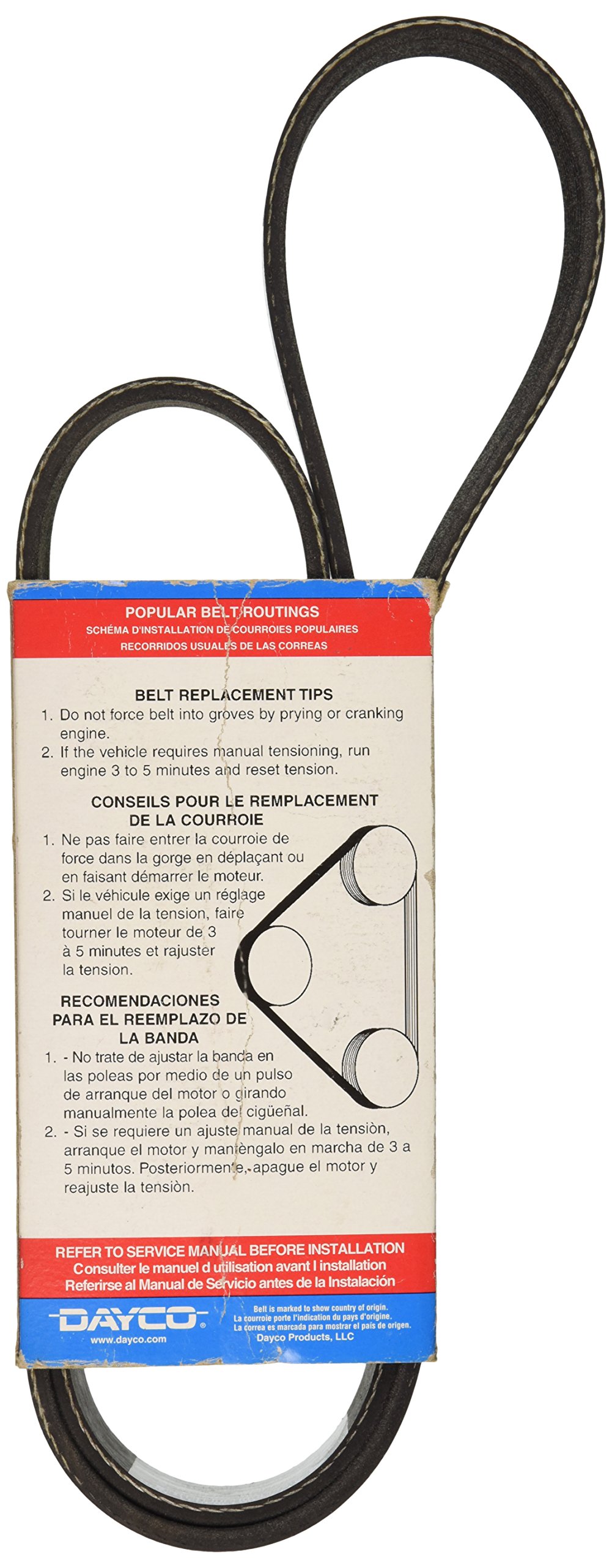Amazon.com: Dayco 5100465 Serpentine Belt : Automotive