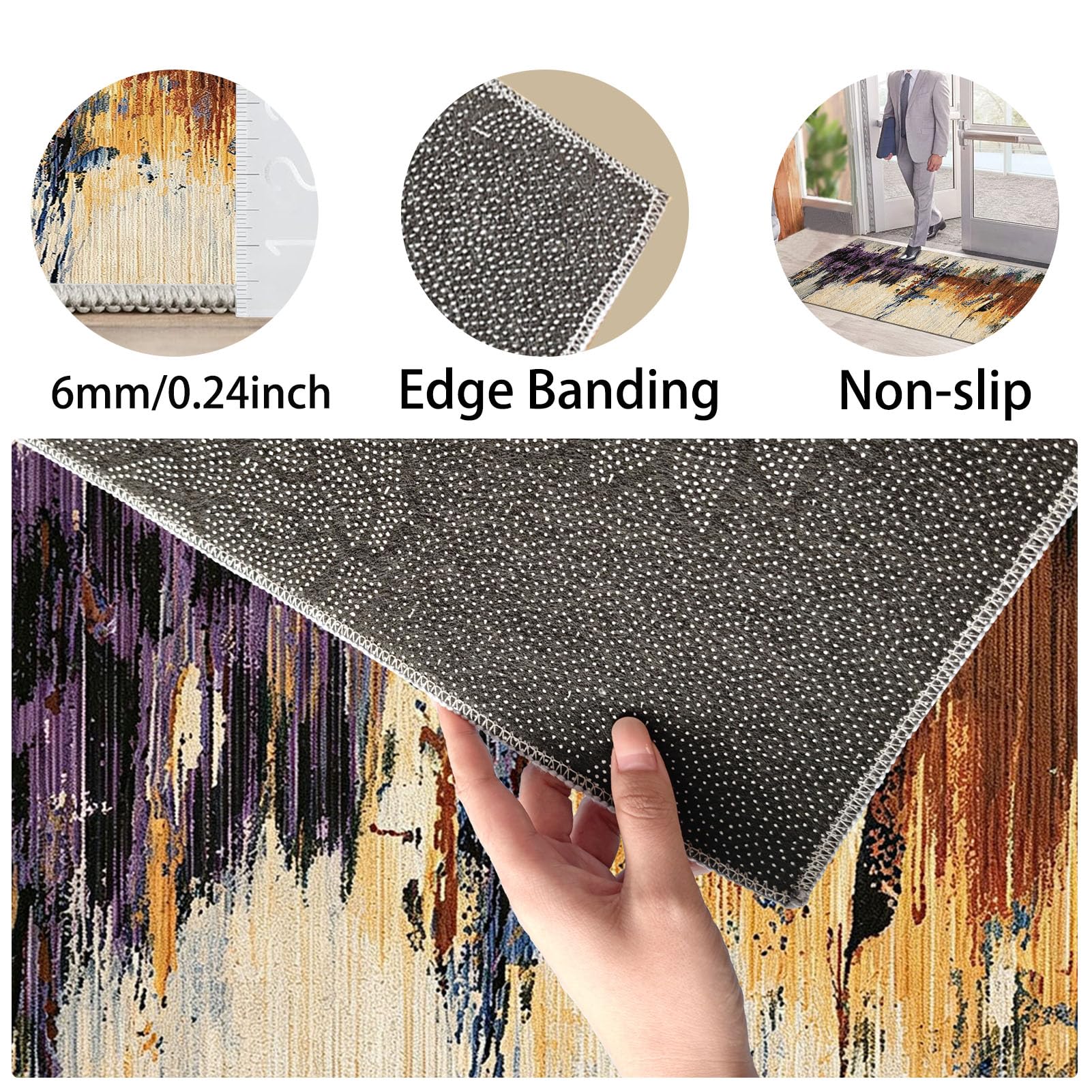 Dywan do przedpokoju można prać w pralce 50 x 250 cm