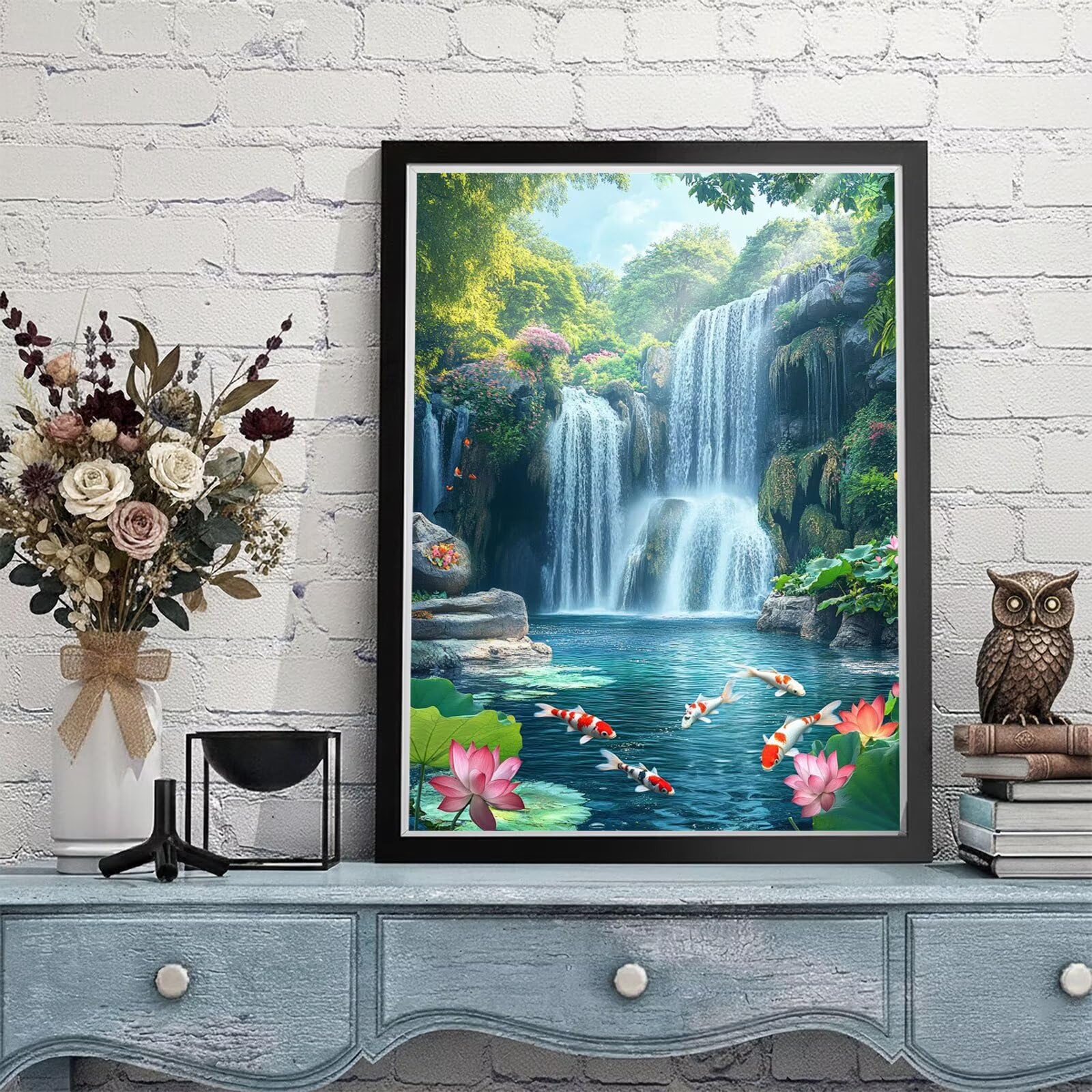 Malowanie według liczb, dla dzieci od 10 lat, malowanie według liczb, dla dorosłych, duże, 60 x 90 cm, farba koi według liczb, farby akrylowe, "zrób to sam", obraz olejny na płótnie, zestaw do