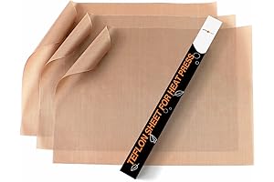 HTVRONT Teflon Sheets for Heat Press - Essential Protection for Your Crafting Projects