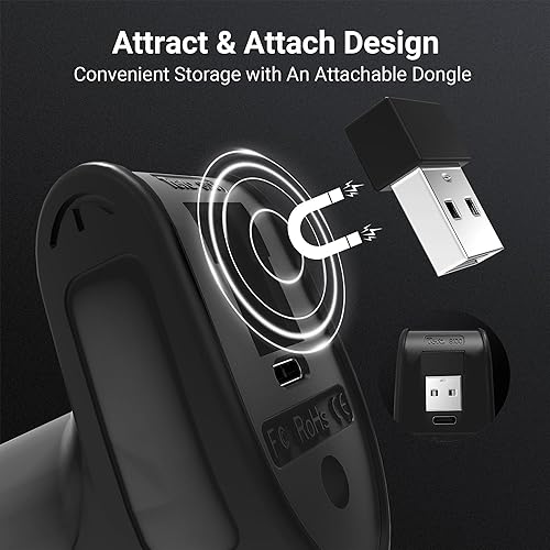 Miniatura 6 de Tera Escáner de código de barras inalámbrico 2D QR con soporte versión Pro Indicador de nivel de batería 2500mAh Lector de códigos de barras de