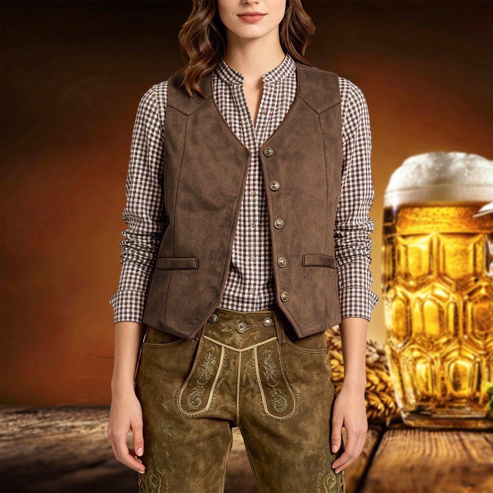 Generisch Corsetto da donna con 4 ganci, allacciatura posteriore per modellare