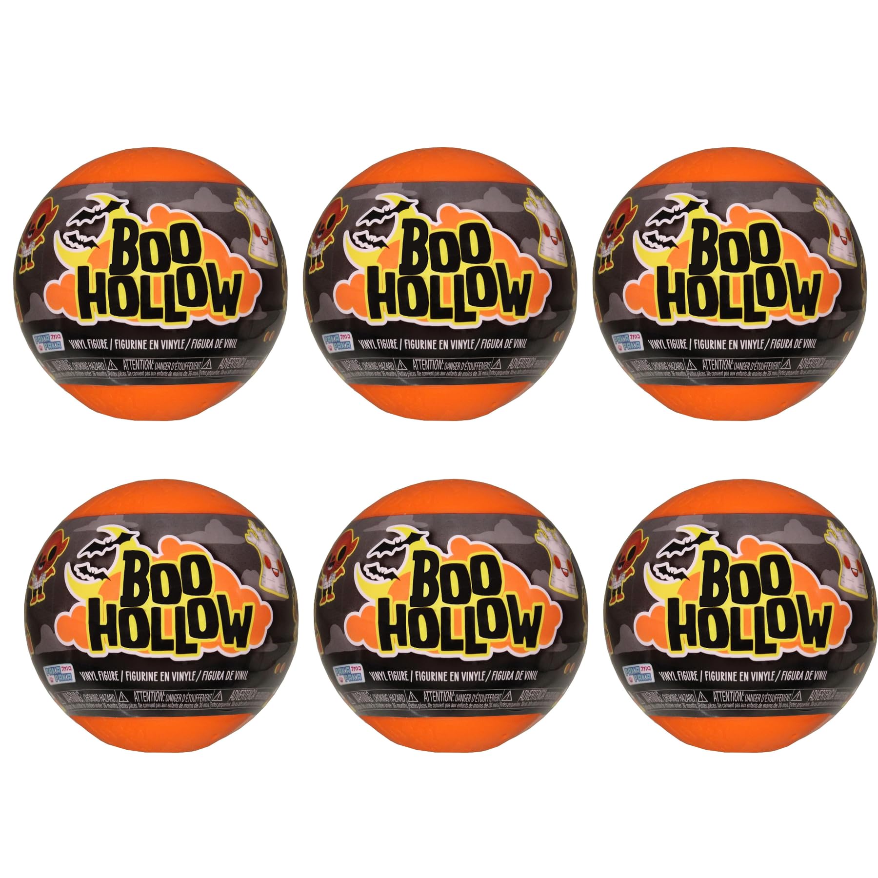 Toptoys2u Bargain Bundles Funko Paka Paka Boo Hollow Series 3 Miniature Collectible Toy Figure Blind Capsule - Pack of 6