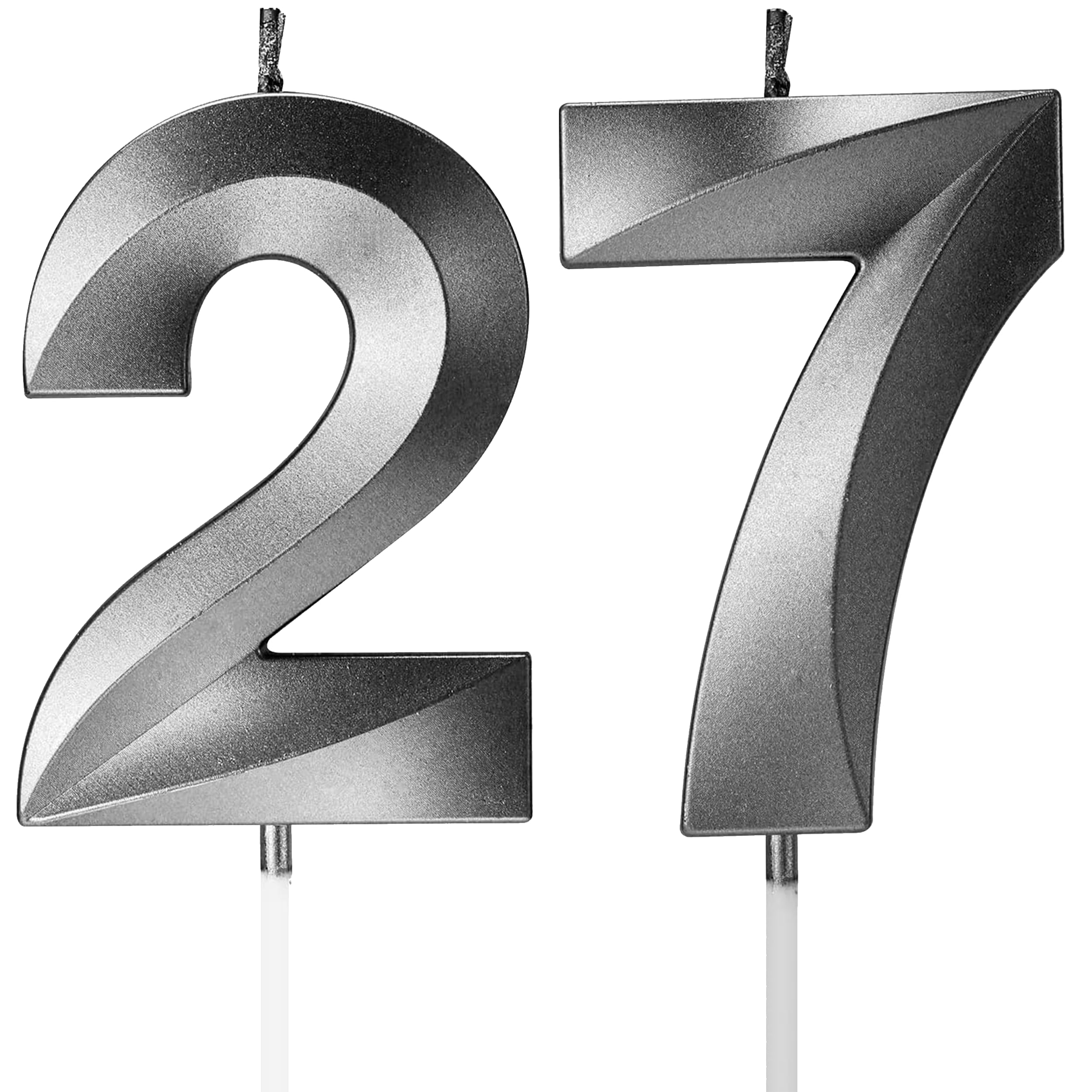 Birthday Candles Number Candles Age Year for Cakes Happy Birthday 3D Designed Wedding Anniversary Party Cake Topper Decorations