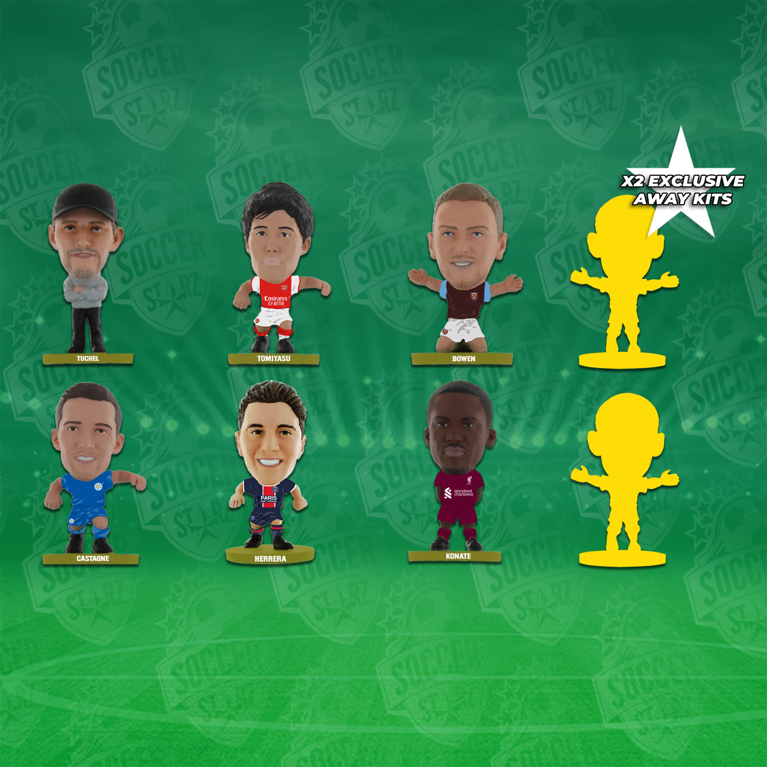 Amazon.com: SoccerStarz - 8 Figure Launch Pack (Green Pack) 2022