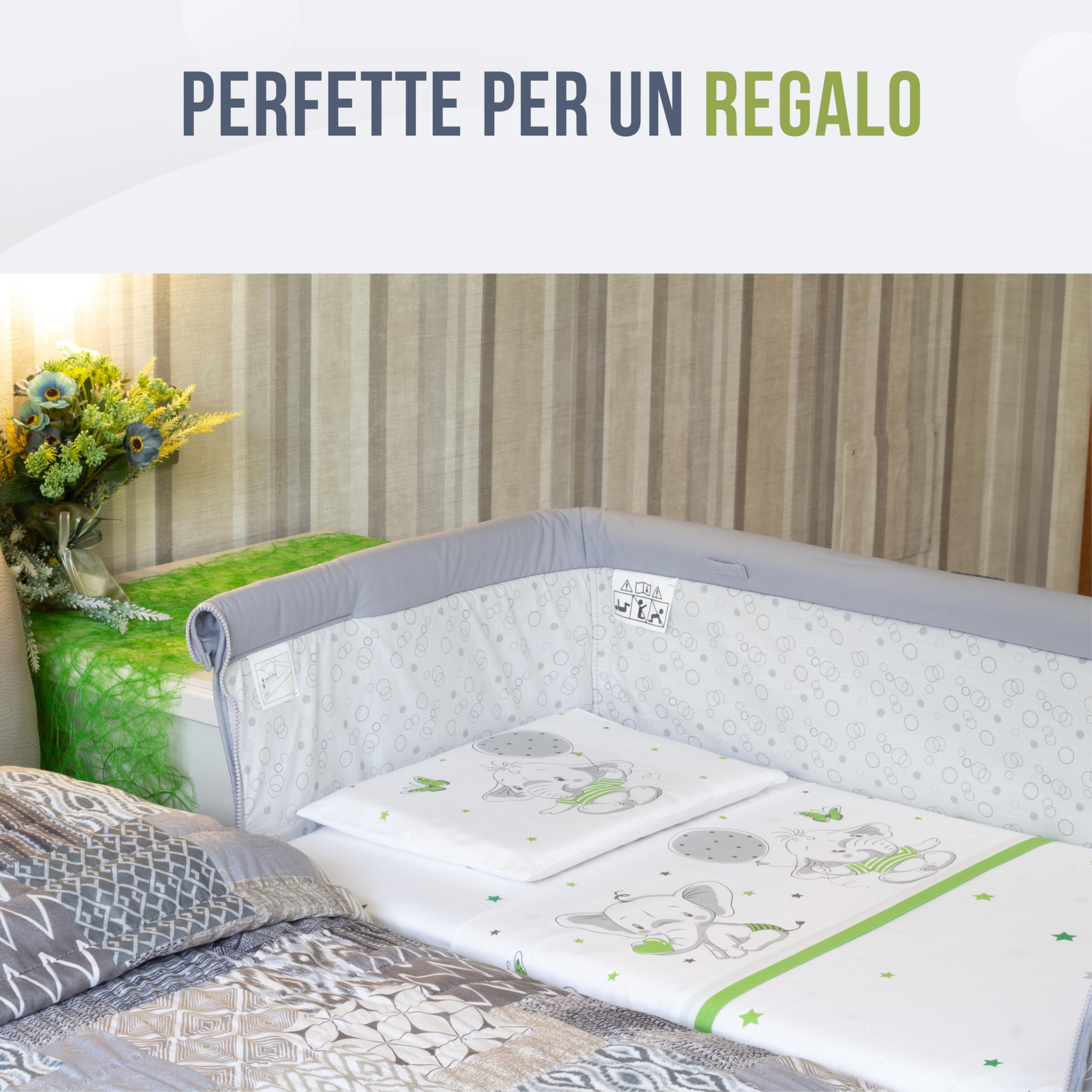 Goysila 2 Set Lenzuola Next To Me Compatibili Con Chicco Next2Me Dream Magic Culle Materasso 83x50cm In Cotone 100% Alta Qualità Certificato Oeko-Tex Coprimaterasso Assorbente Lavabile Lavatrice