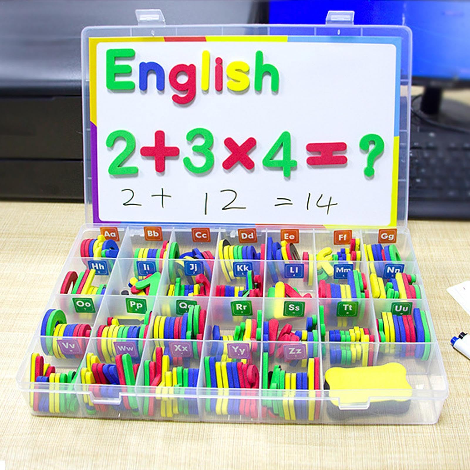 Magneti - Set Di Numeri Vibranti, Risorse Di Apprendimento | Magneti Divertenti Colorati, Migliorando Le Abilità Di Alfabetizzazione, Perfetti Per La Casa O La Sala, Id