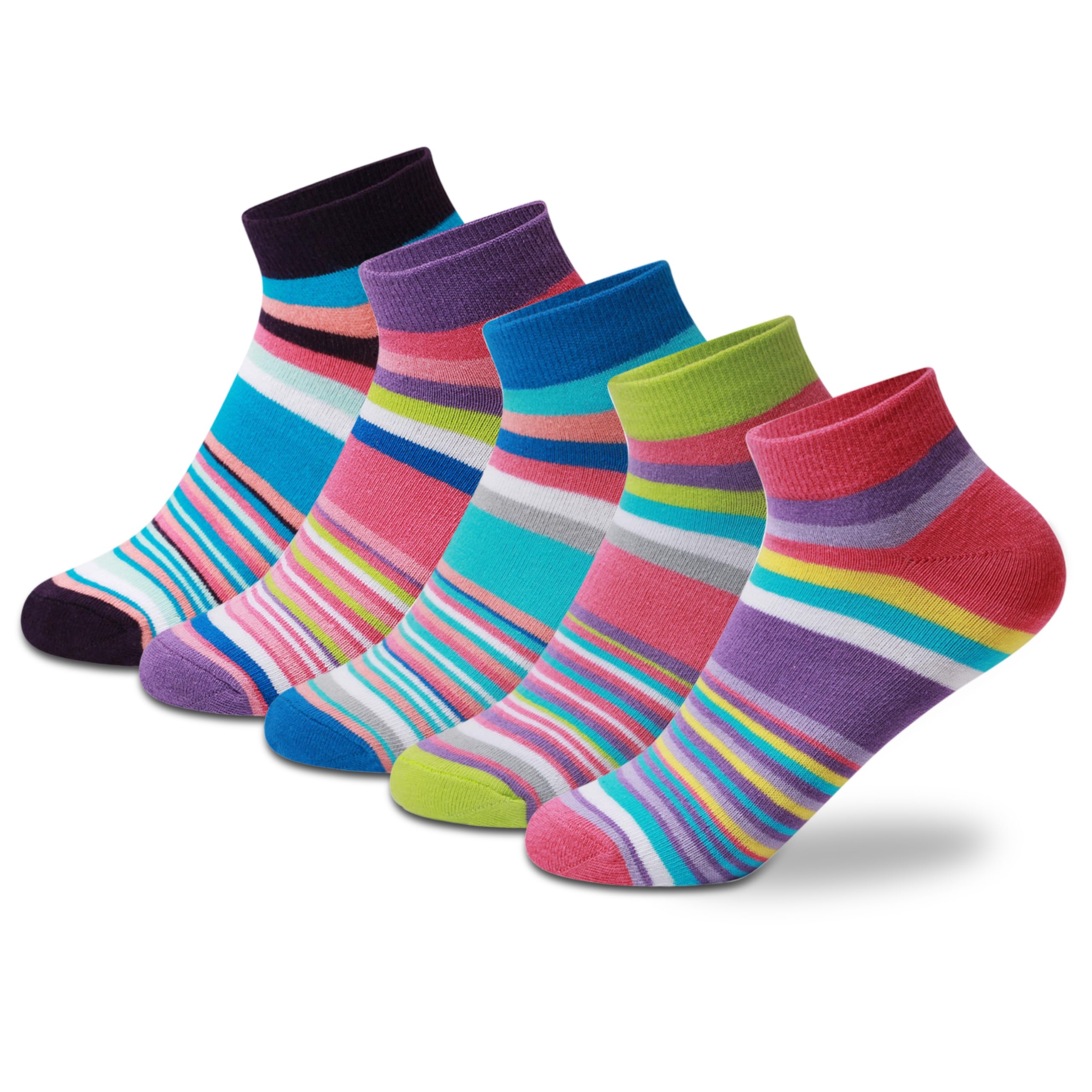 Supersox Women’s Ankle Length Socks for Casual Wear-Breathable, Anti-Odour Combed Cotton with Extra Durable Welt (Size 5-9)