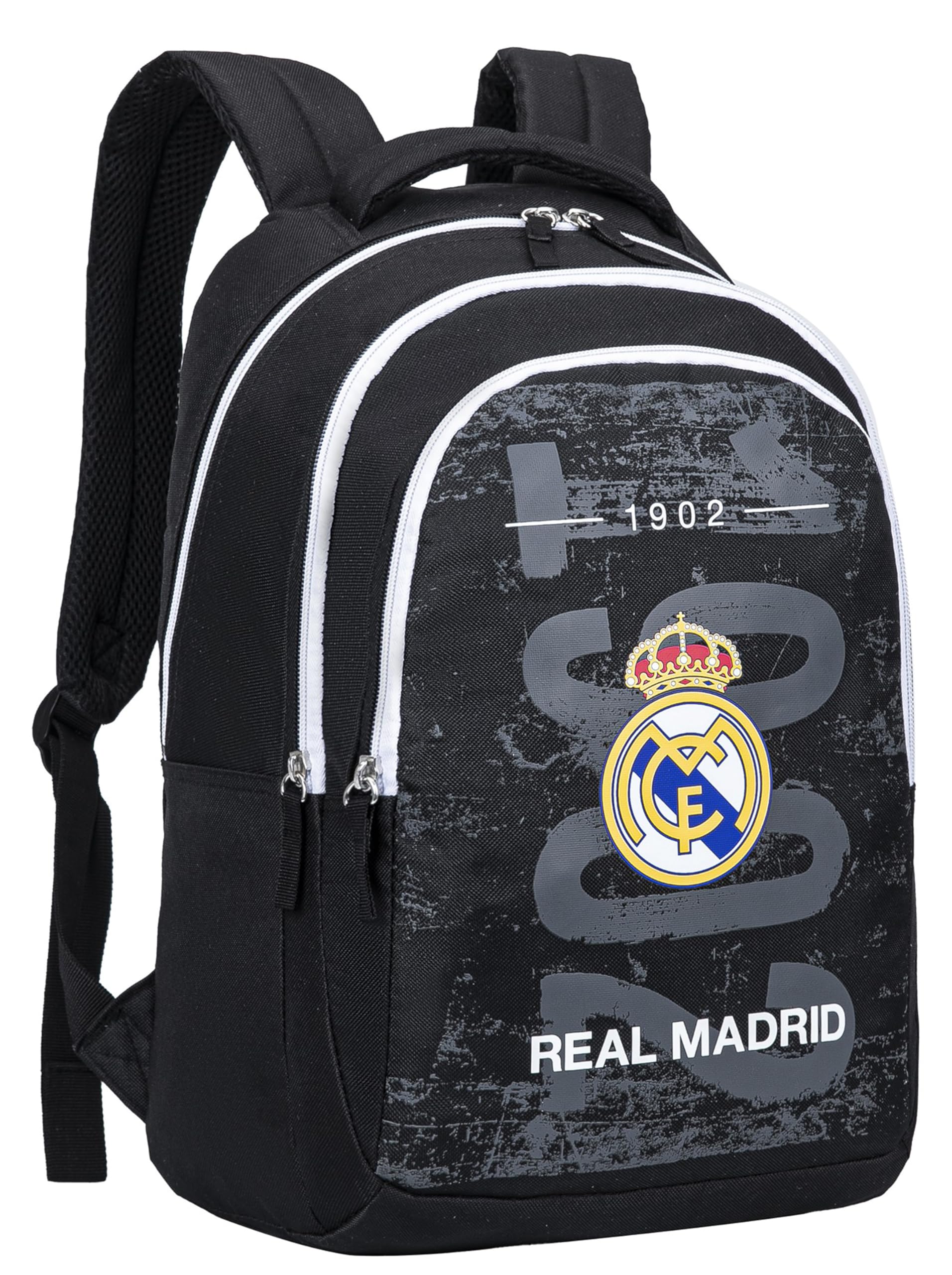 Real Madrid Schulrucksack mit 3 Fächern Real – Offizielle Kollektion