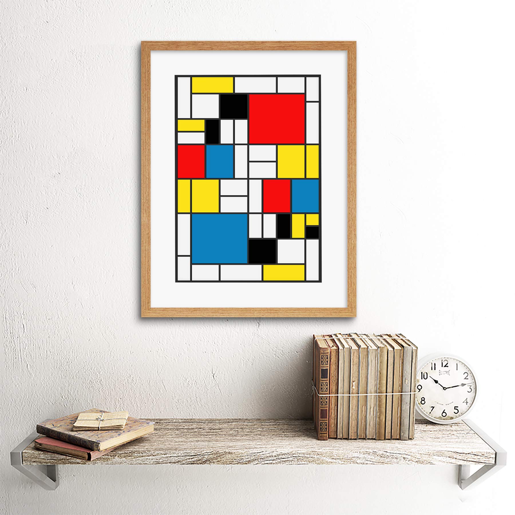Amazon.com: MONDRIAN CUBES SQUARES OLD MASTER PAINTING ART