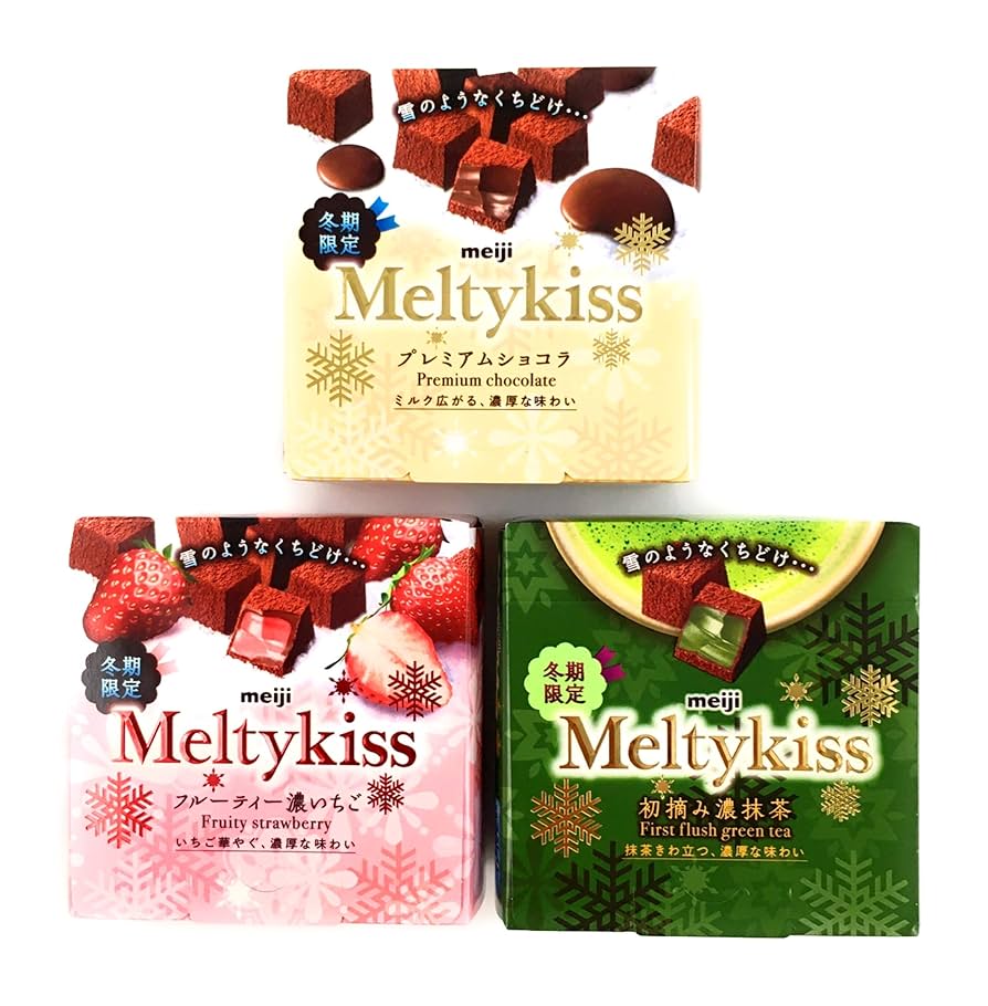 冬季限定　明治 メルティーキッス 3種類　合計60箱セット Amazon.co.jp: 【アソート】明治 meiji 冬季限定 メルティー