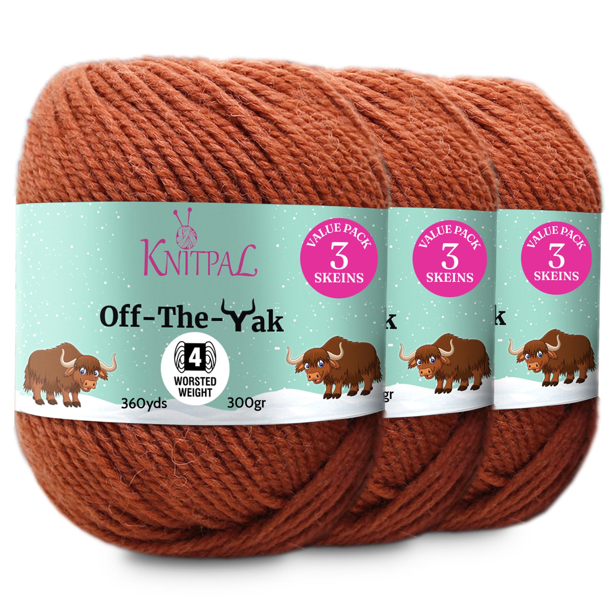 Off-The-Yak Heavy Worsted/Aran Weight #4, Knitting and Crocheting