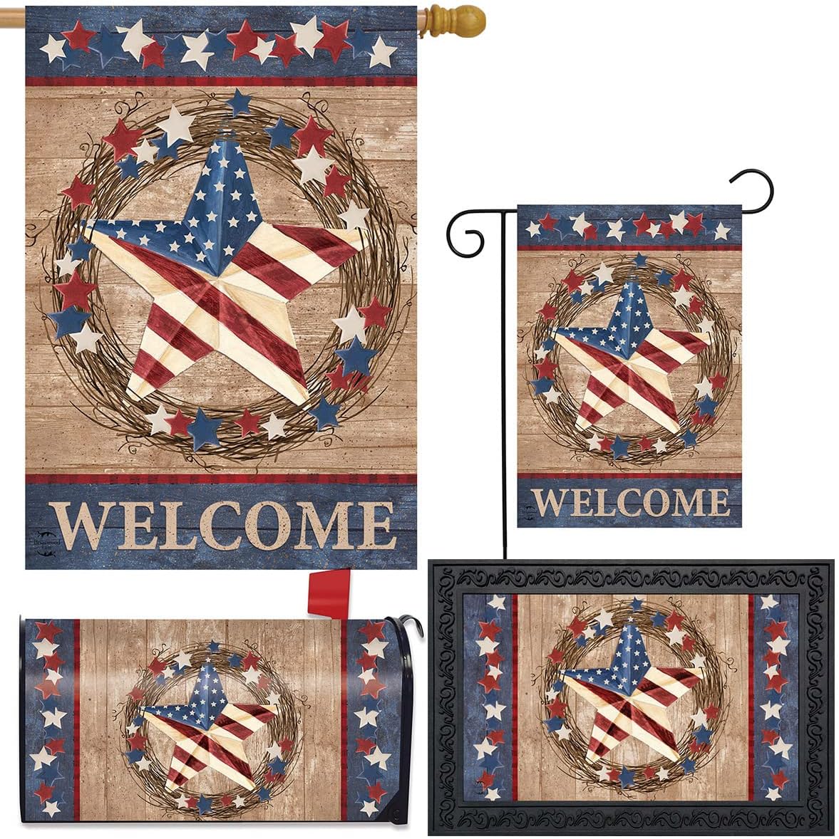 Briarwood Lane Americana Barnstar Patriotic Design Collection