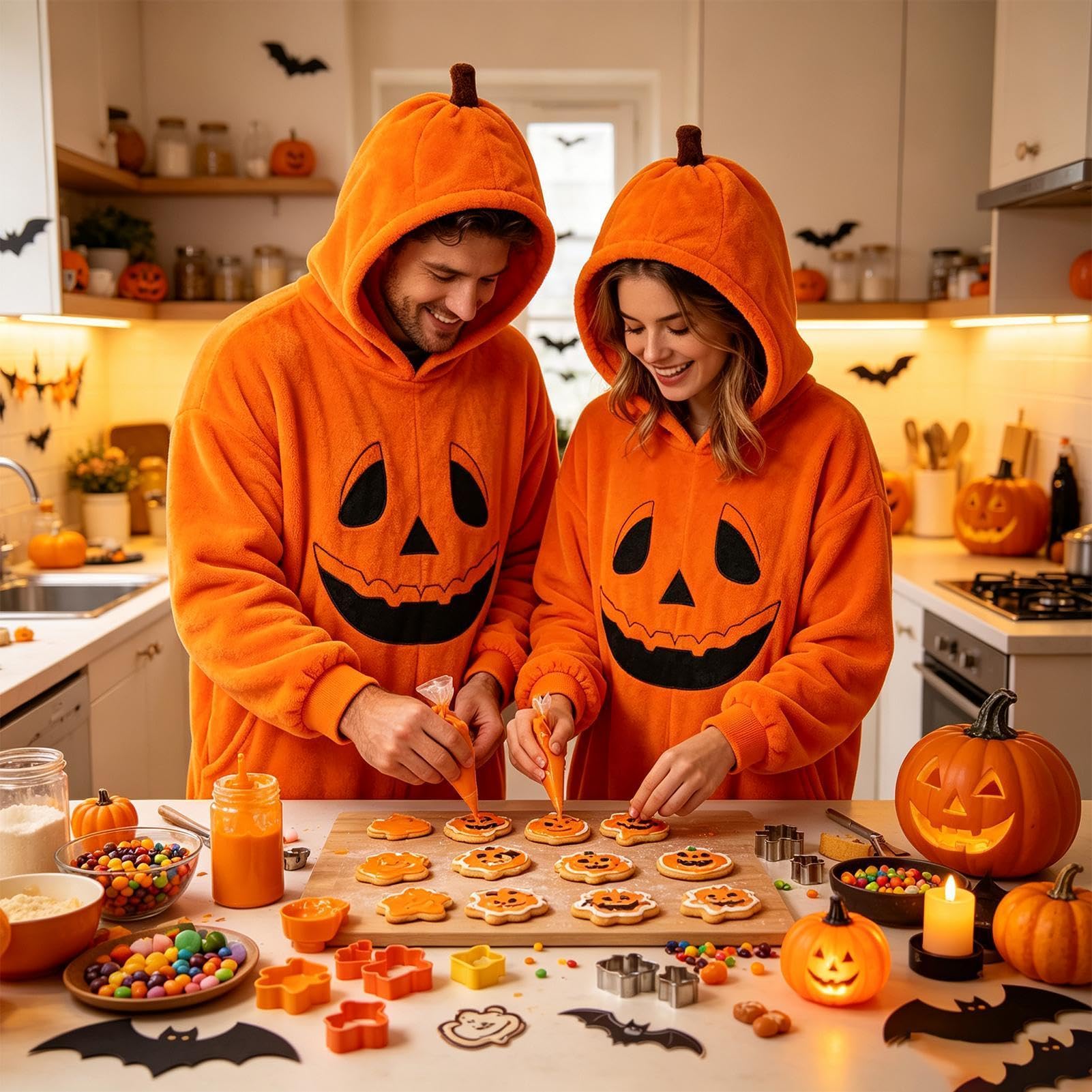 Kostium dyniowy dla dorosłych na karnawał do odgrywania ról na Halloween
