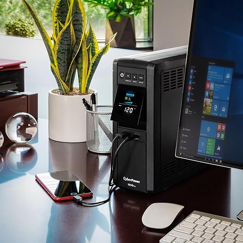 Miniatura 7 de Parlante CyberPower PFC COMPATIBLES Pure Sine Wave Tower UPS Negro