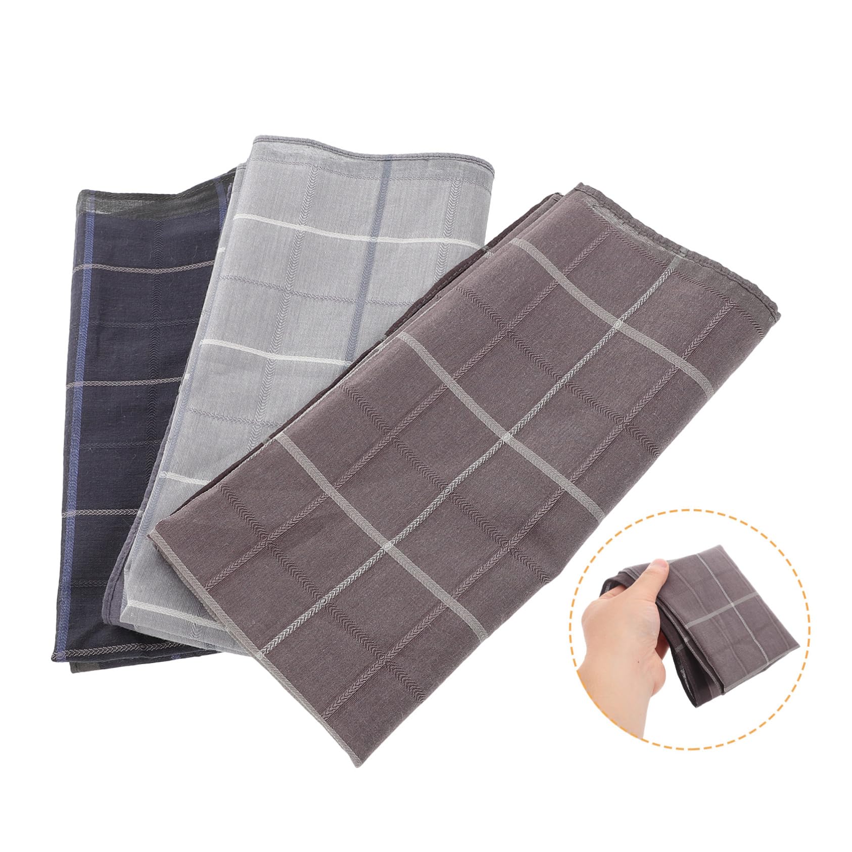 Beavorty 4 Sätze Baumwollmänner -taschentuch Alte Taschentücher Teeparty-taschentücher Taschentuch Jahrgang Japanisches Taschentuch Taschentuchtasche Baumwolle 3 Stück * 4