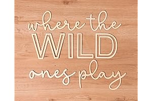 24" 3D "Where the Wild Ones Play" Wall Decor for Kids